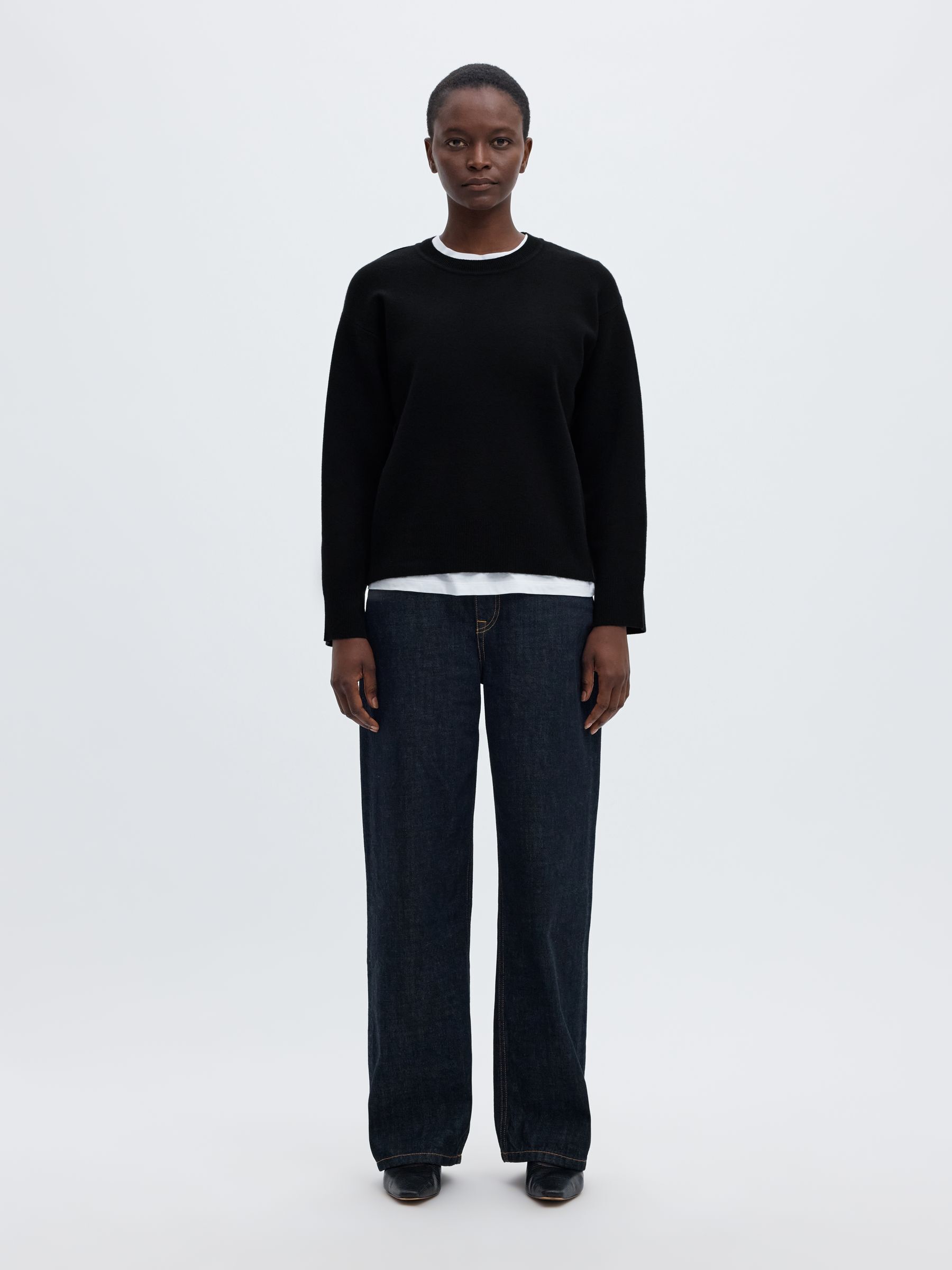 VISCOSE BLEND KNITTED JUMPER