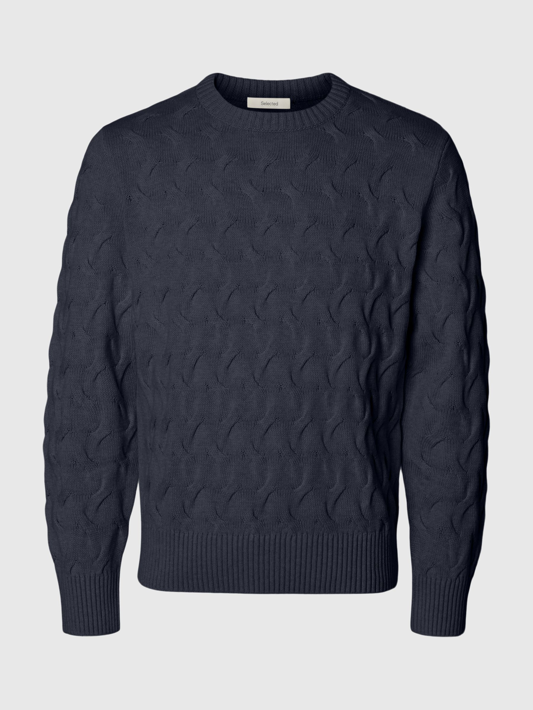 CABLE KNIT CREWNECK JUMPER