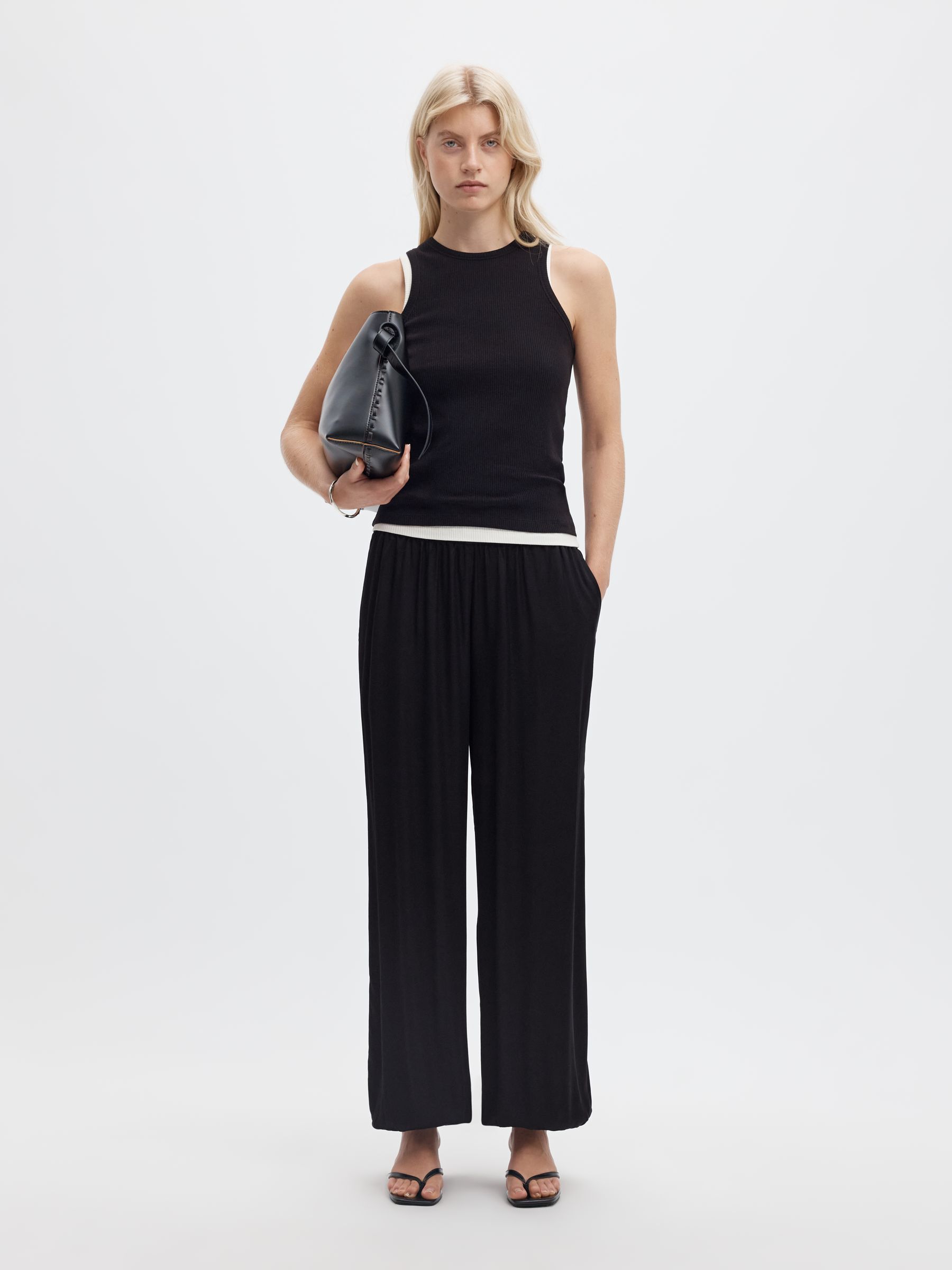 VISCOSE BALLOON FIT TROUSERS