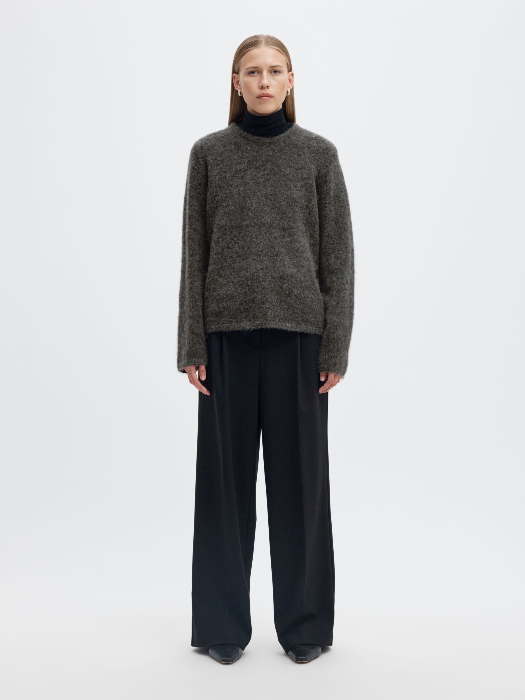 WOOL BLEND KNITTED JUMPER