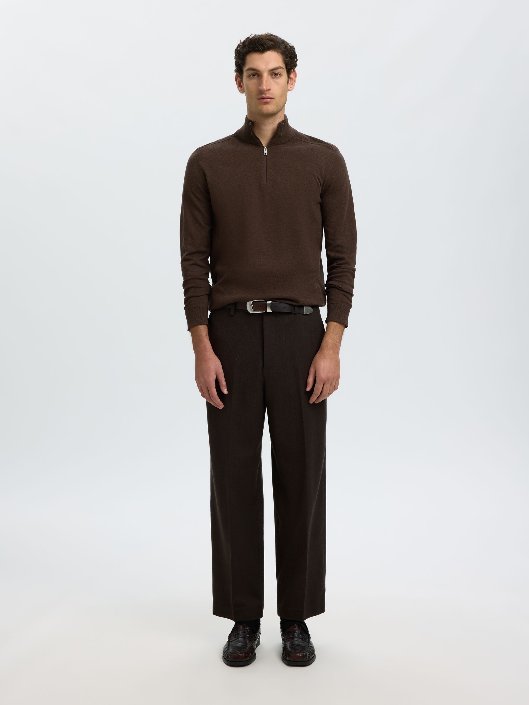 HALF-ZIP PULL EN MAILLE