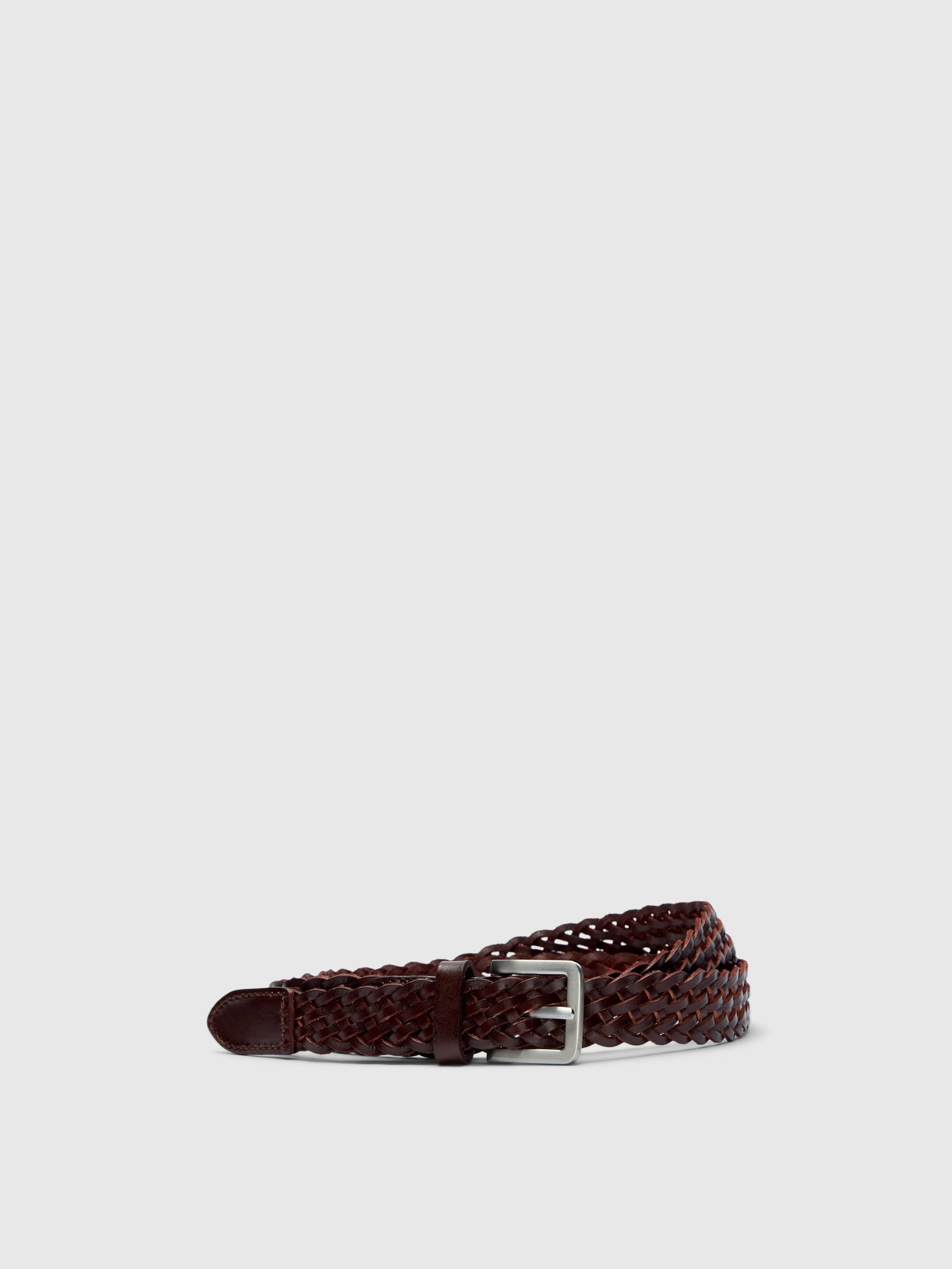 BRAIDED LEATHER BELT