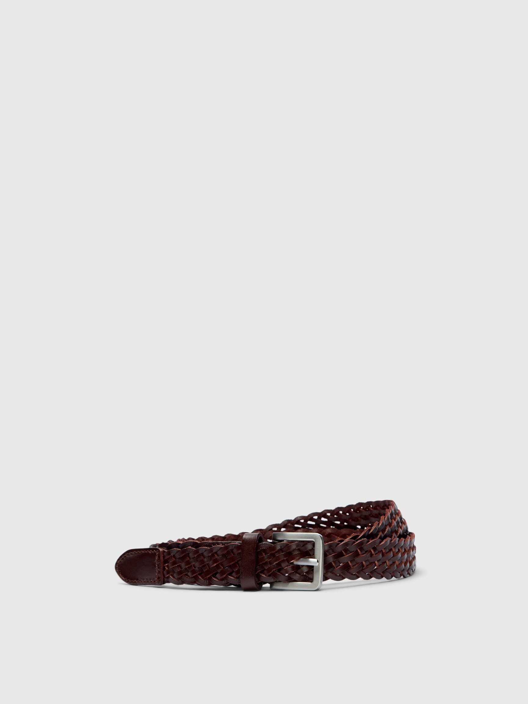 BRAIDED LEATHER BELT