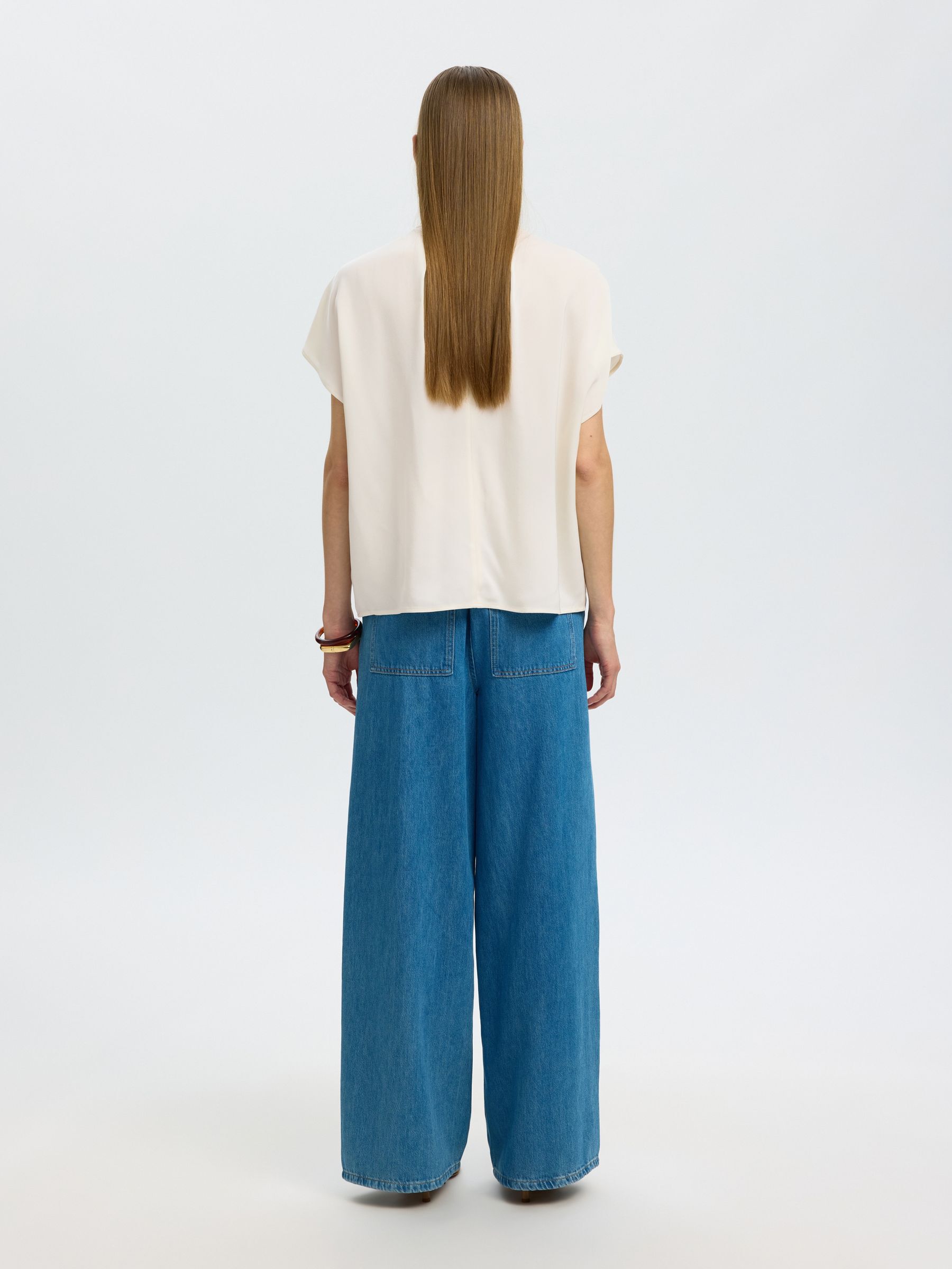 VISCOSE SHORT SLEEVED TOP