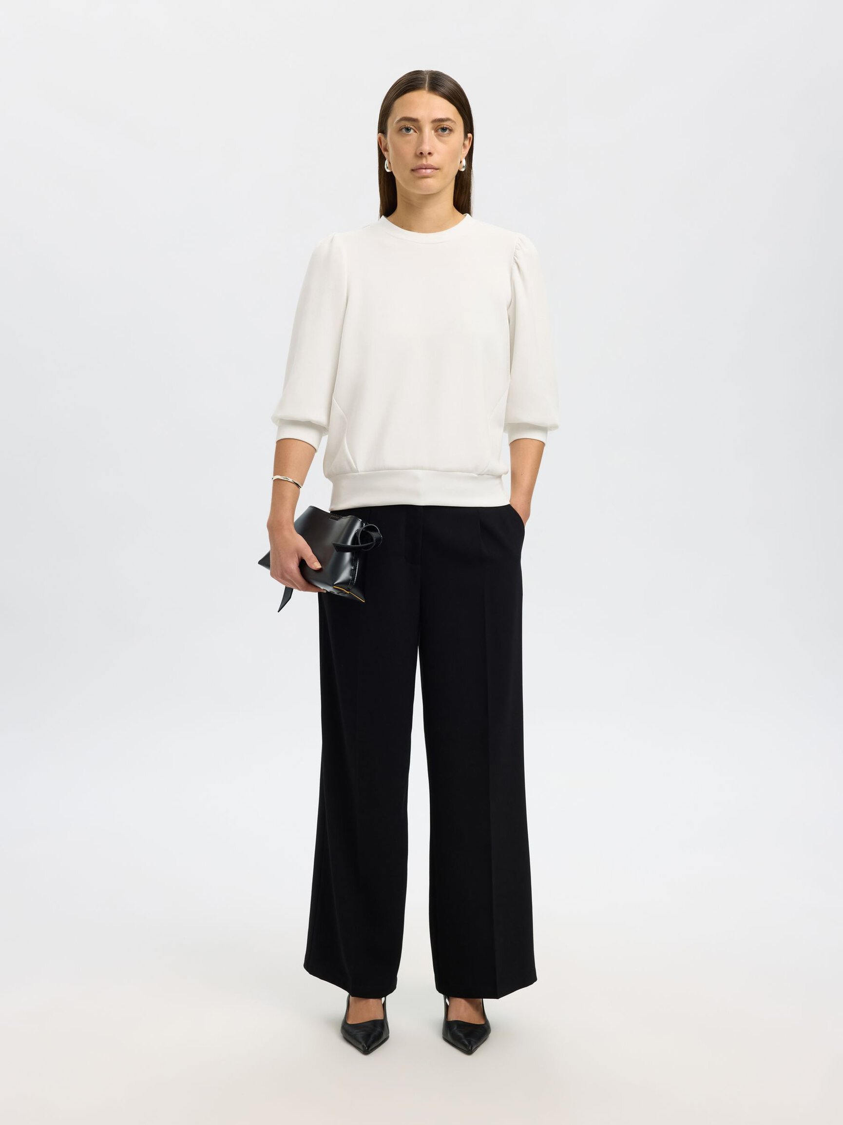 PUFF SLEEVE SWEATSHIRT