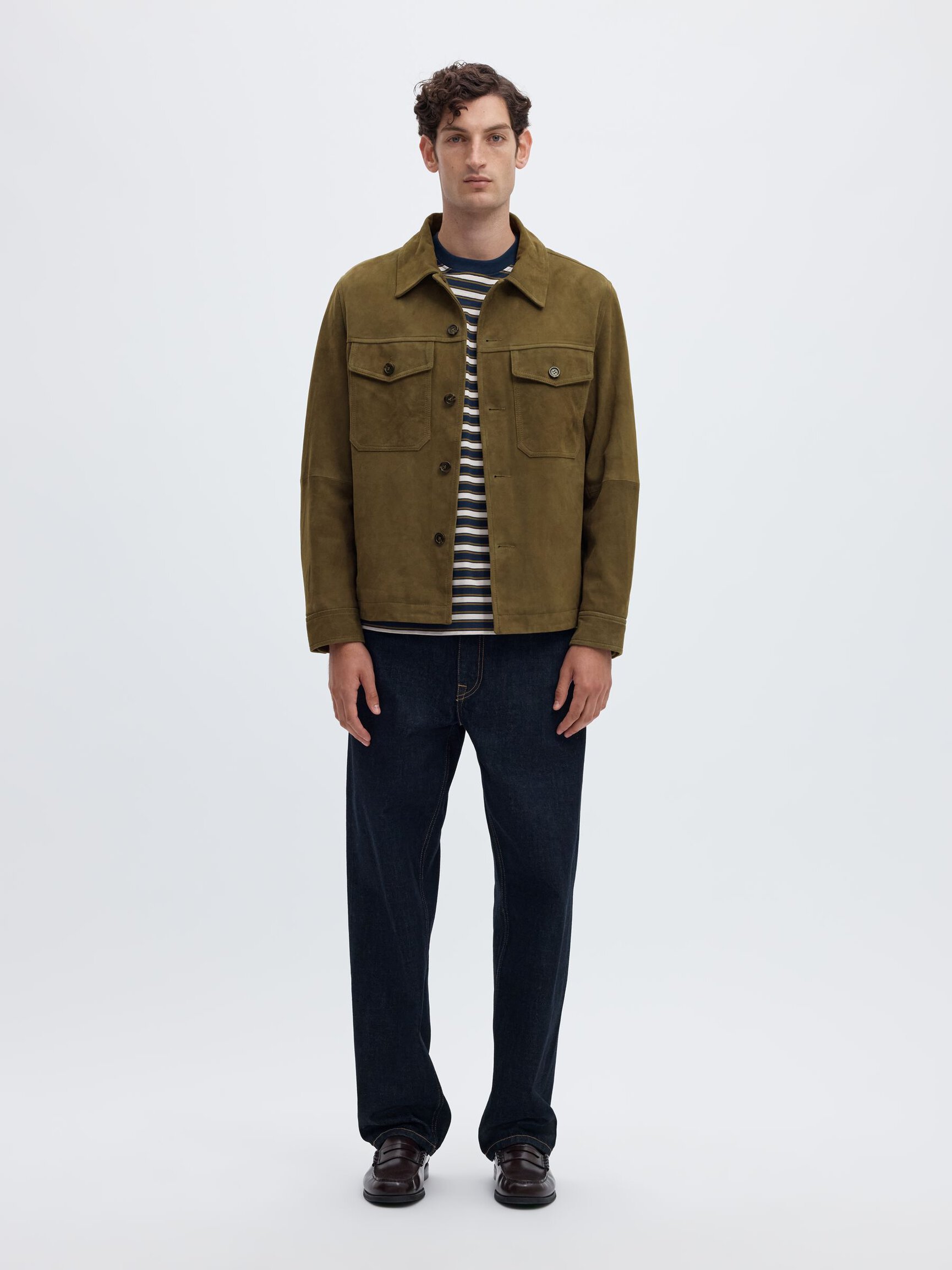 SUEDE OVERSHIRT