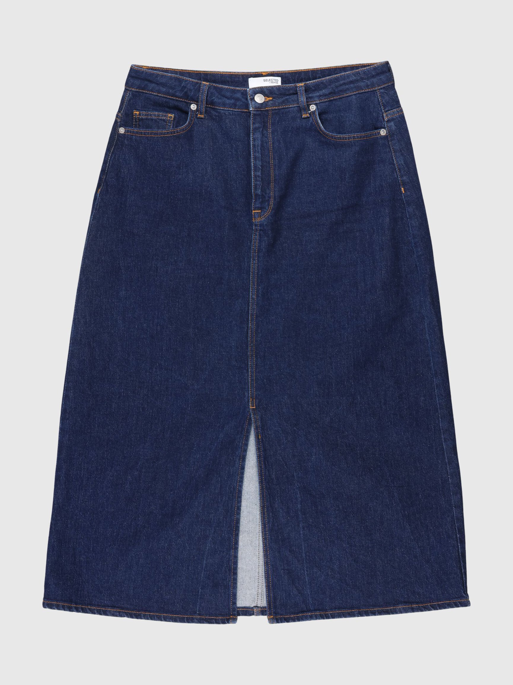 DENIM MIDI SKIRT