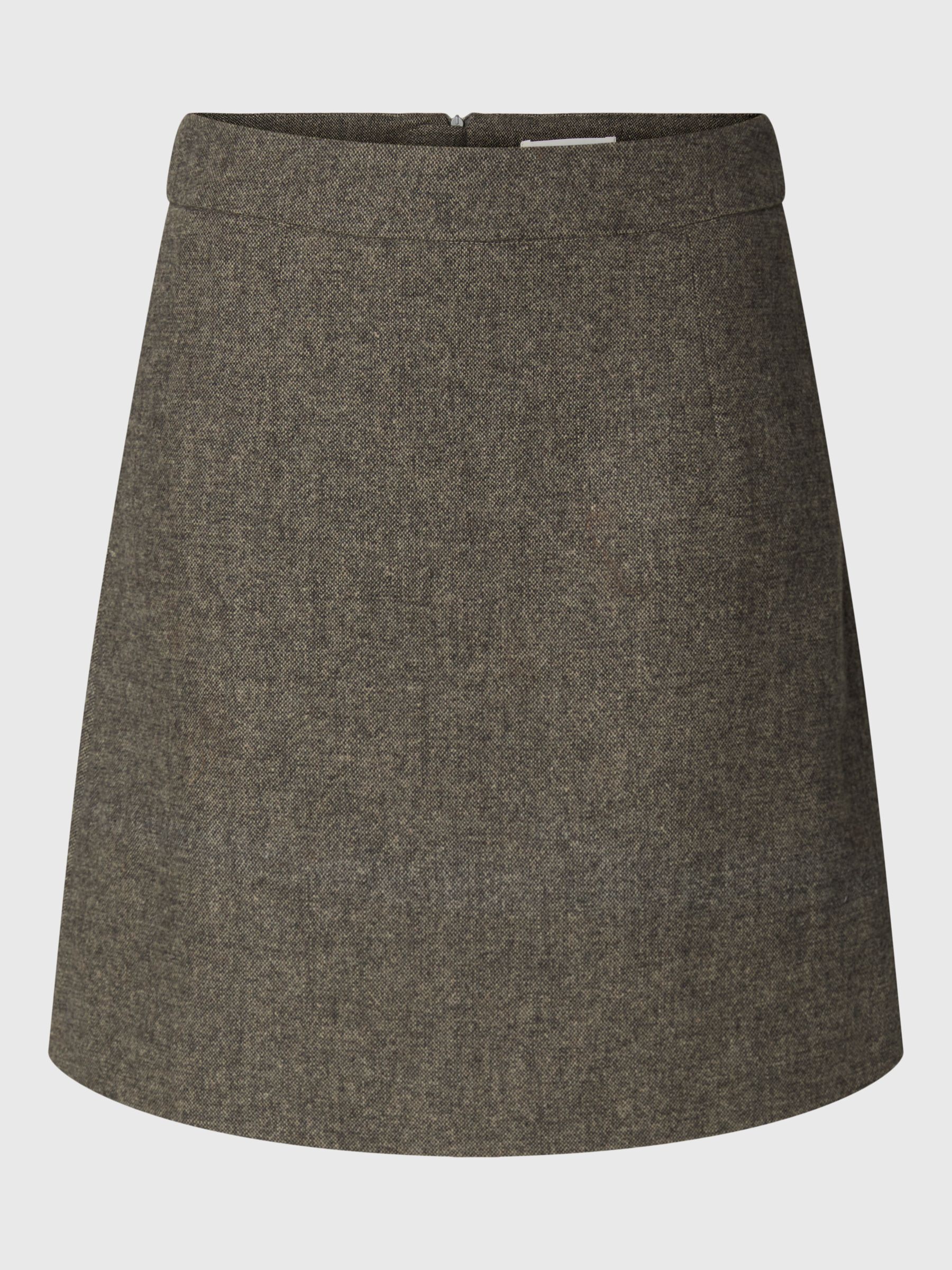 WOOL BLEND MINI SKIRT