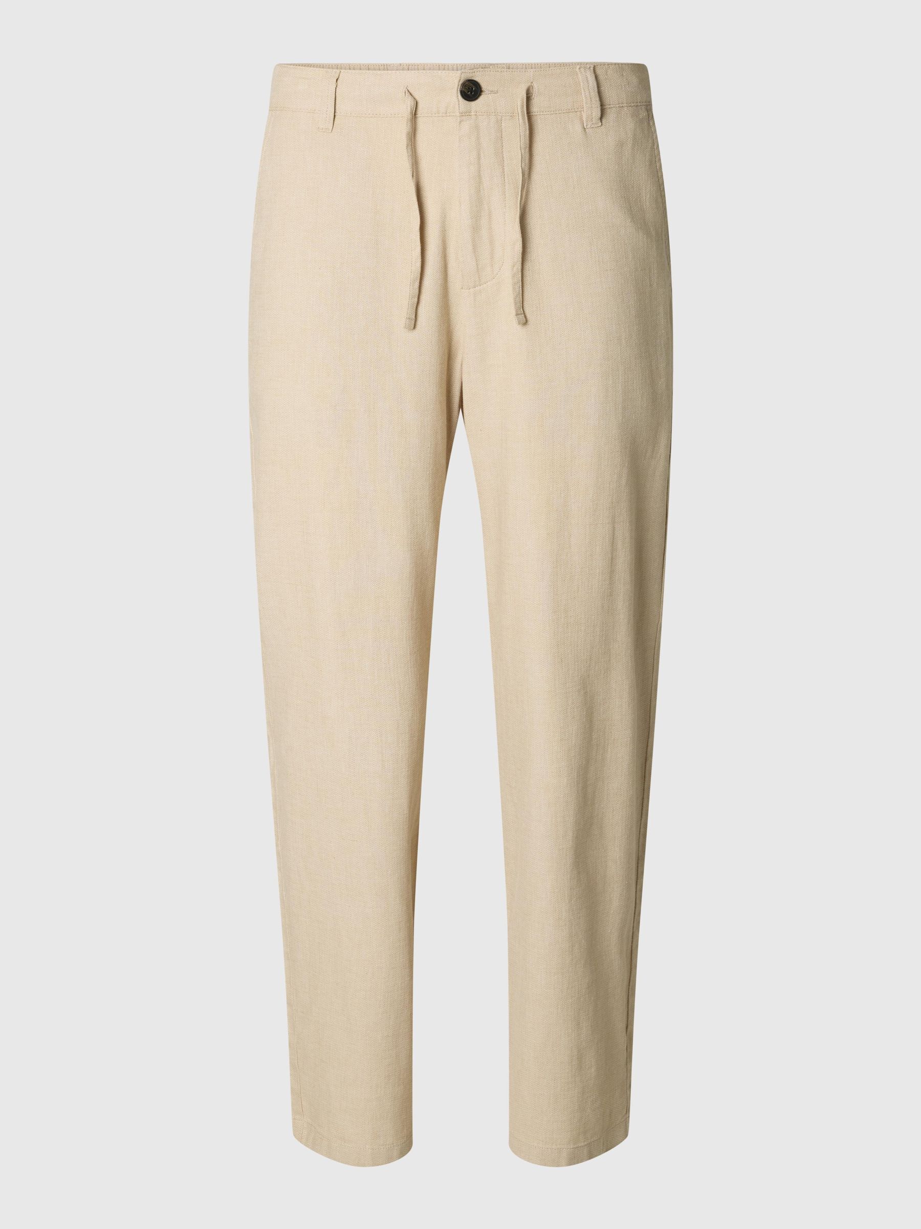 220 LOOSE FIT LINEN-BLEND TROUSERS