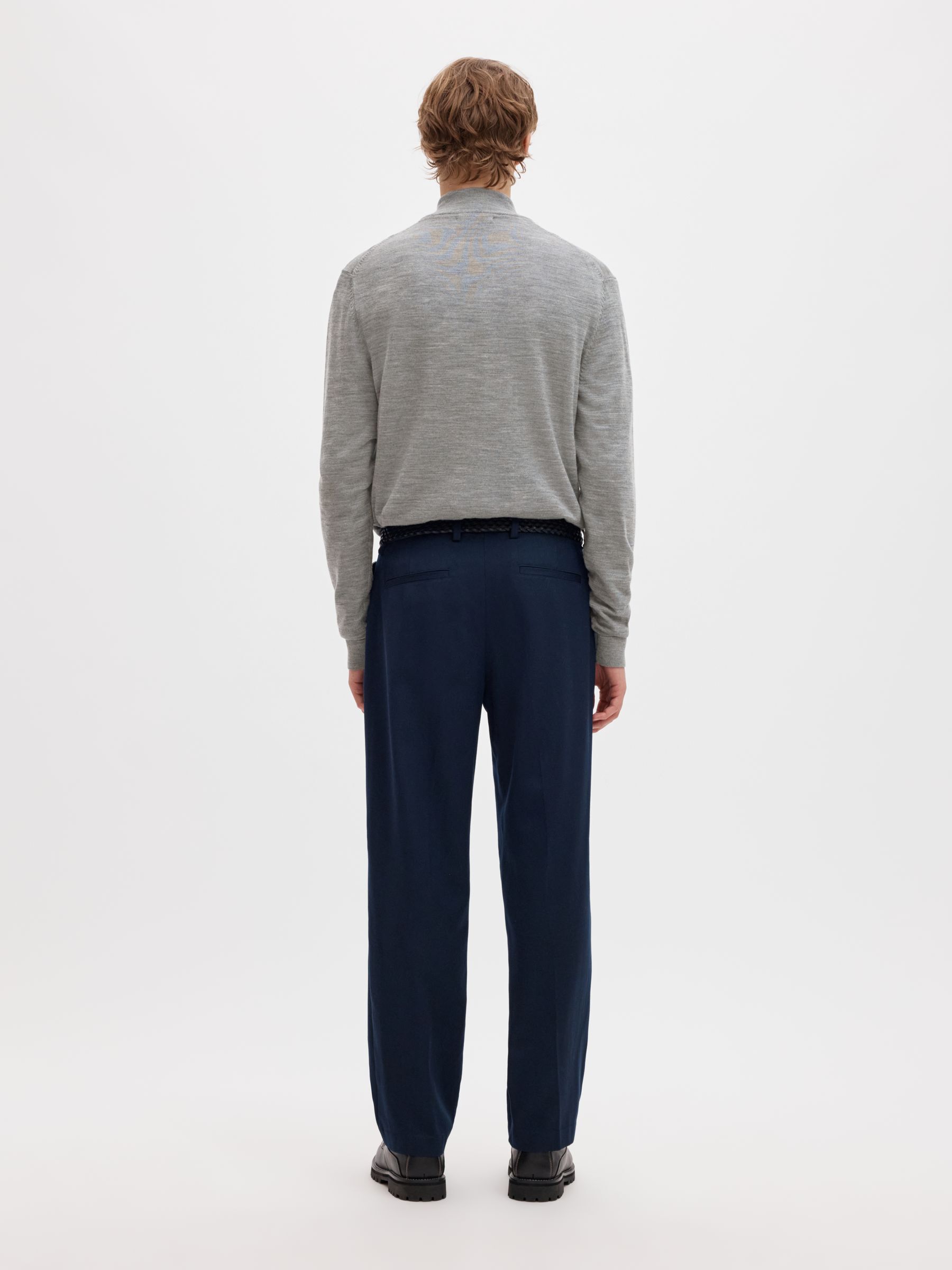 100% MERINO WOOL HALF-ZIP JUMPER