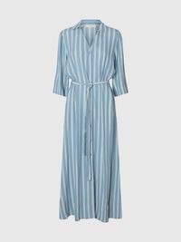 VISCOSE  MAXI DRESS, Dusty Blue, highres
