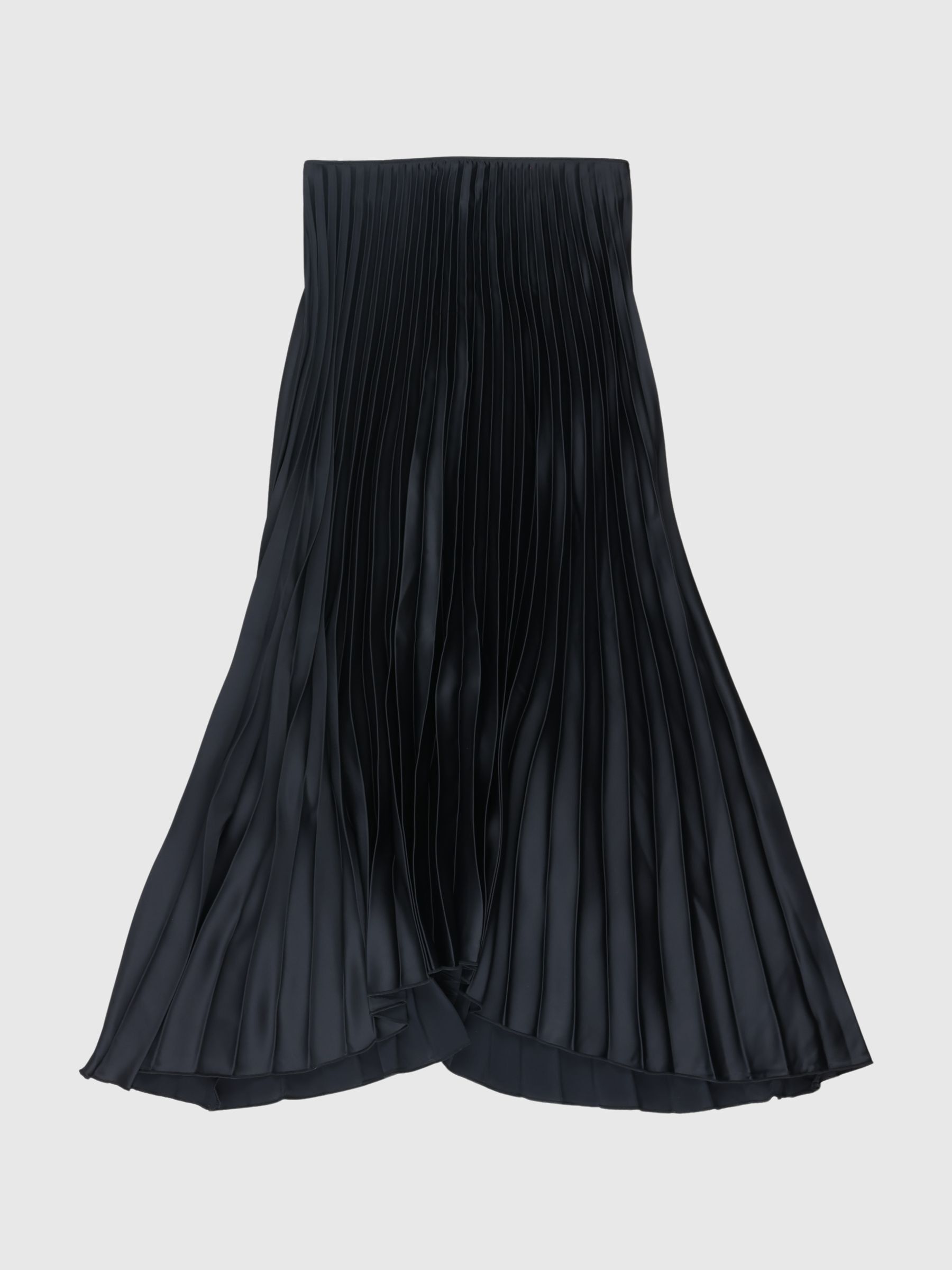 PLISSÉ PLEATED MIDI SKIRT