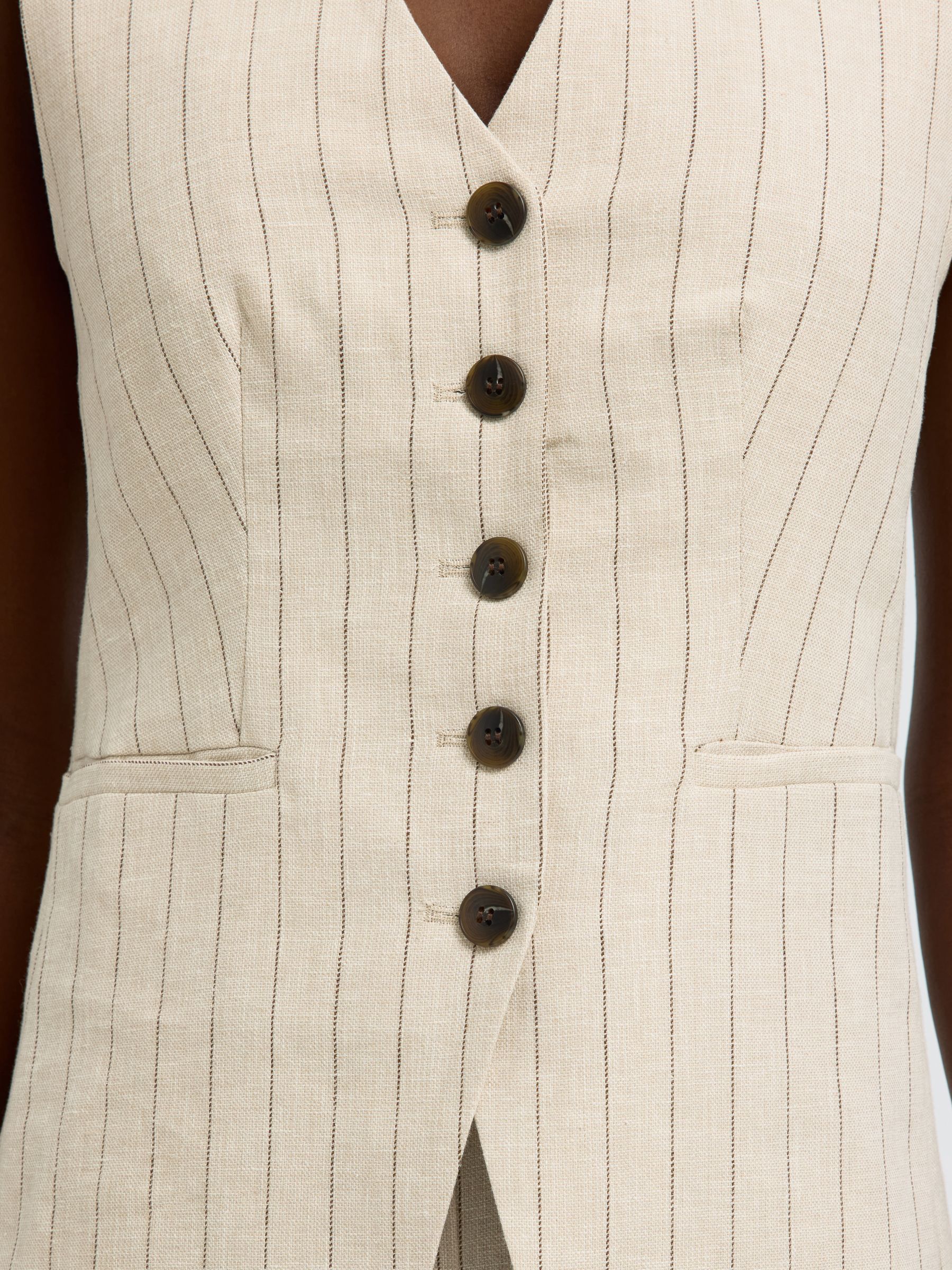 LINEN BLEND VEST