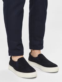 SUEDE TRAINERS, Dark Navy, highres