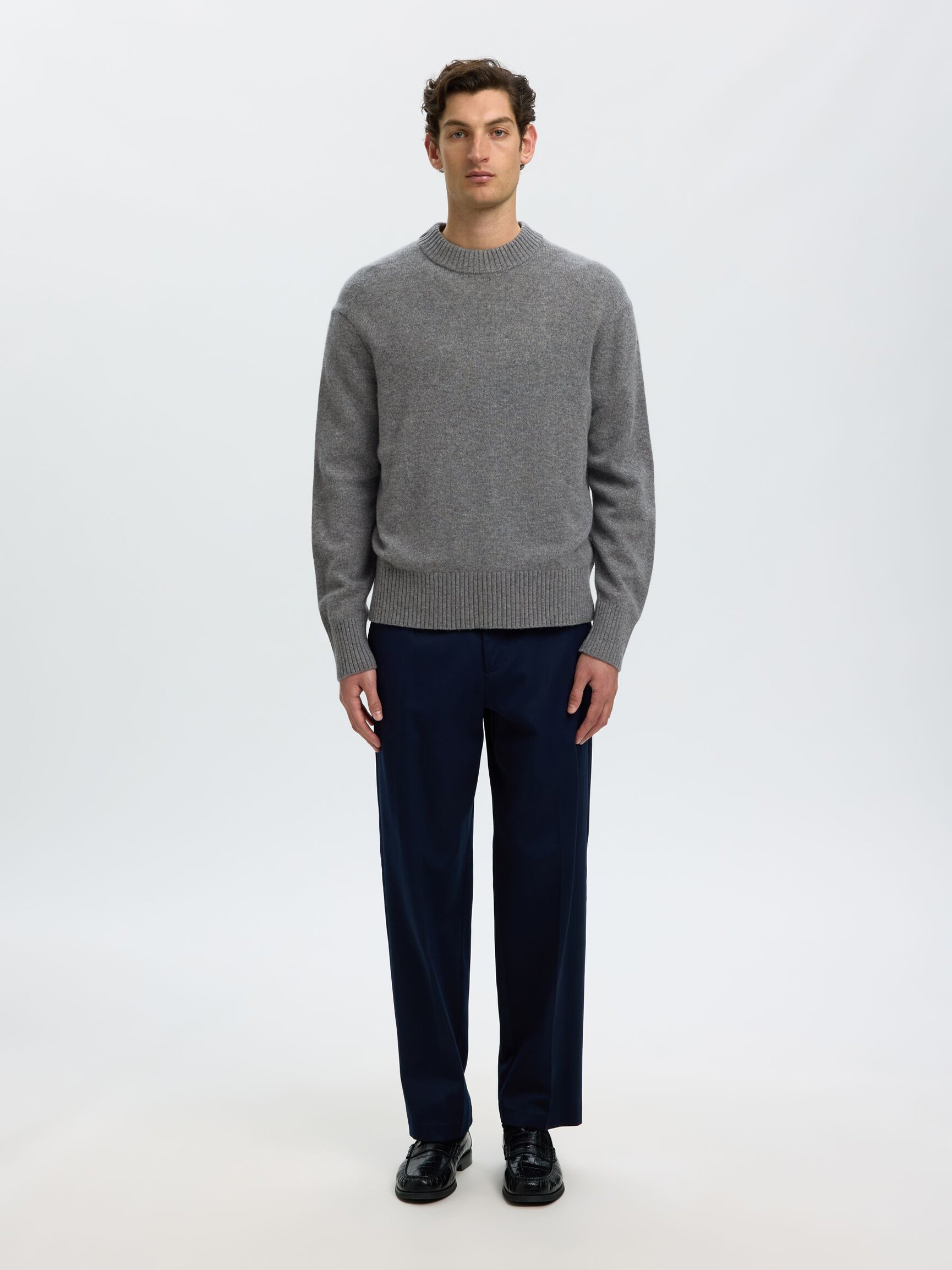 CACHEMIRE MÉLANGÉ PULL EN MAILLE