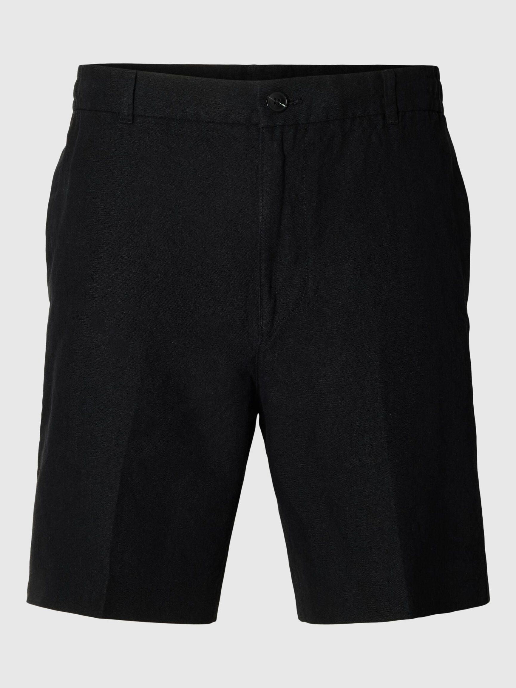 REGULAR FIT LINEN-BLEND SHORTS