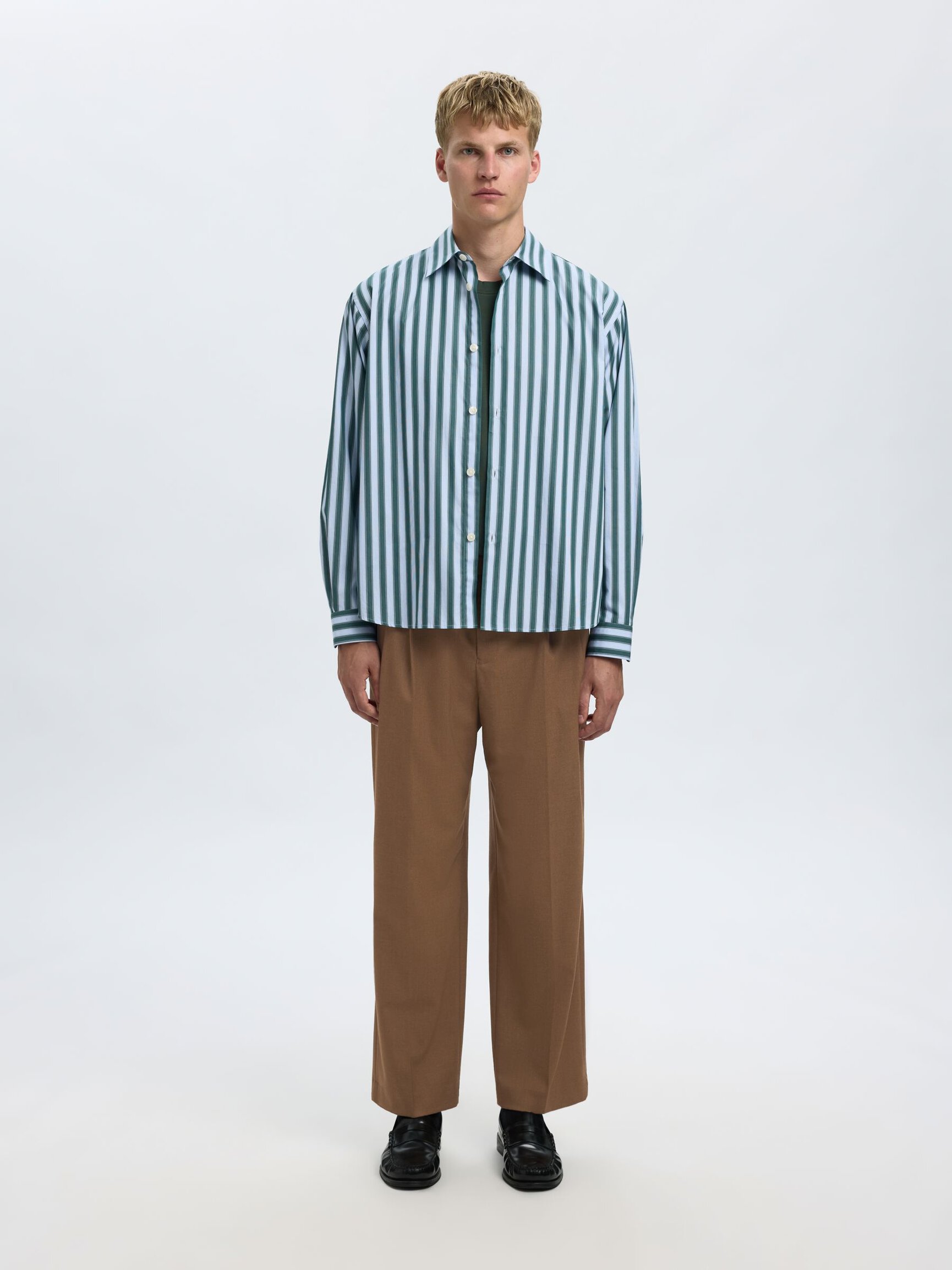 RELAXED FIT SUIT TROUSERS