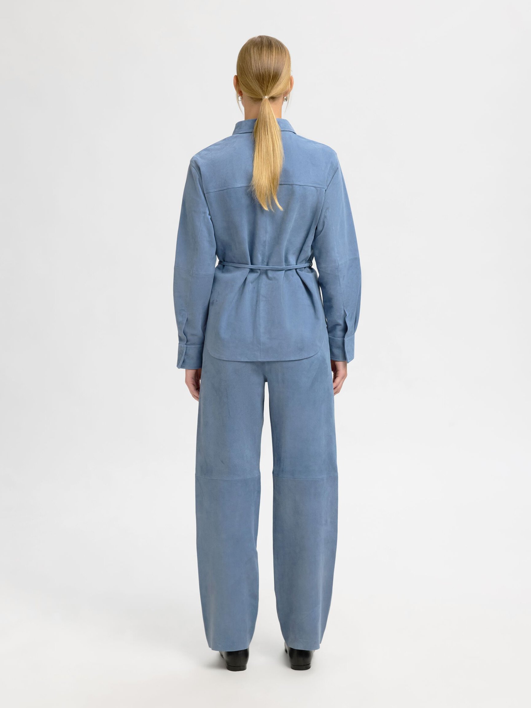 SUEDE TROUSERS