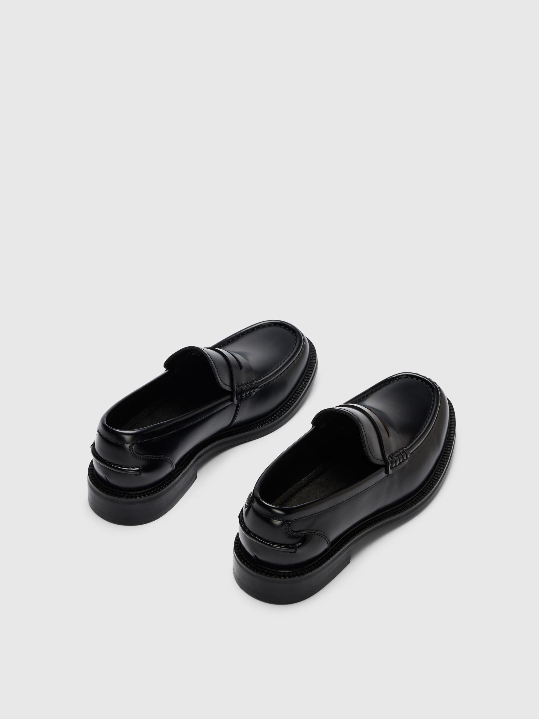 LEATHER  PENNY LOAFERS