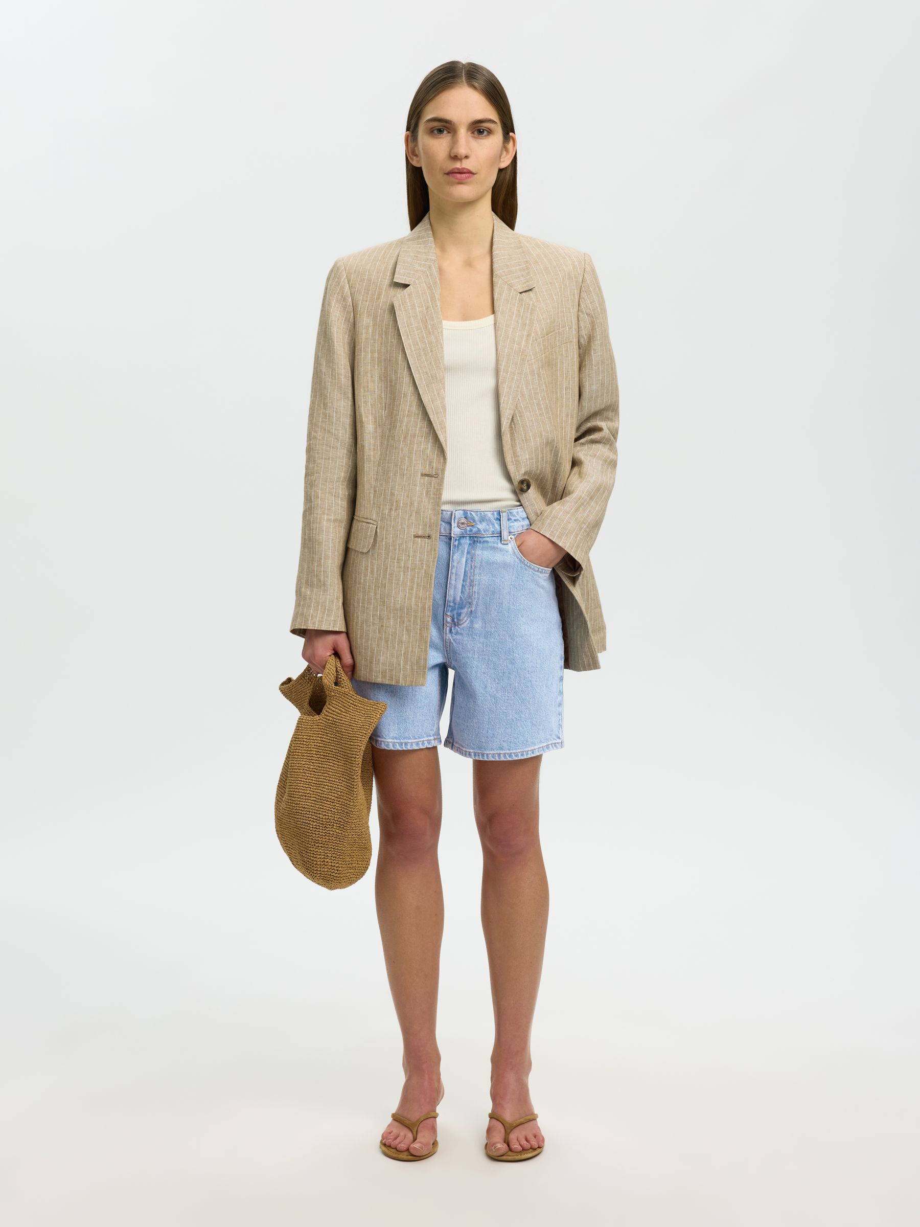 HIGH-WAISTED SHORTS EN JEAN