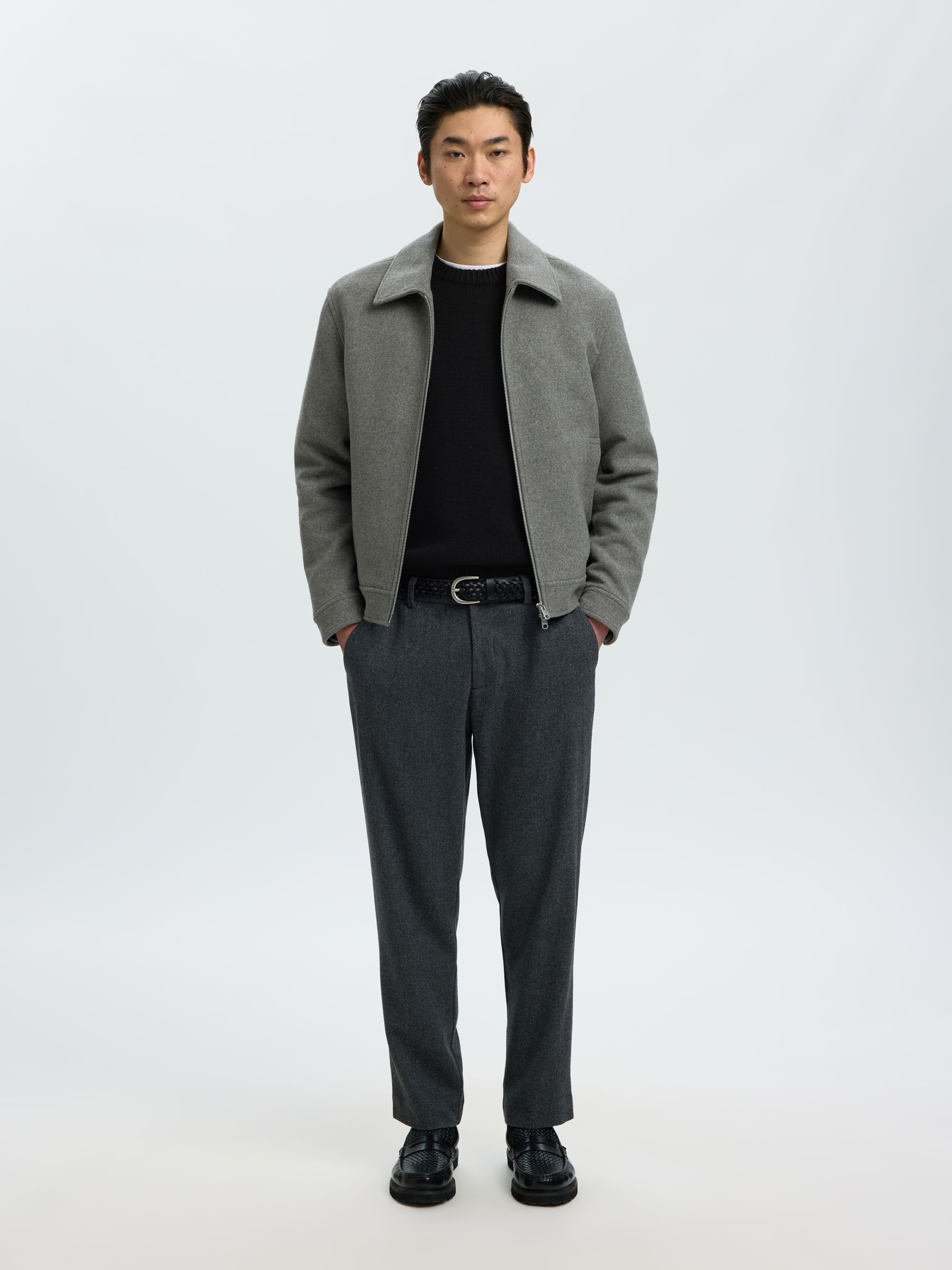 WOOL BLEND RELAXED FIT JUMPER