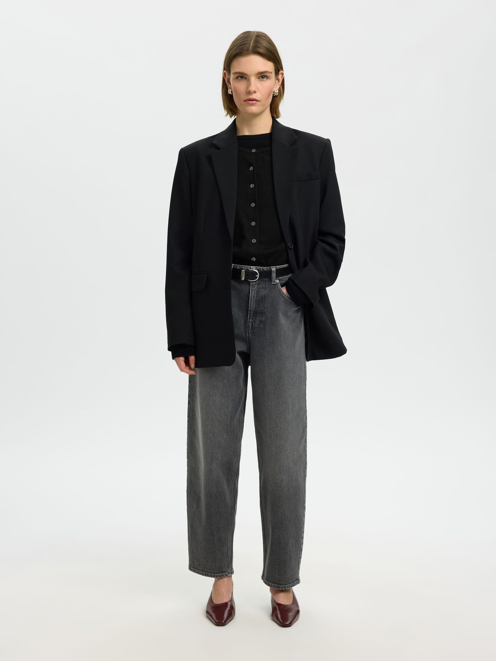 100% MERINO WOOL KNITTED CARDIGAN