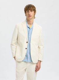 100% BOMULD BLAZER, Egret, highres