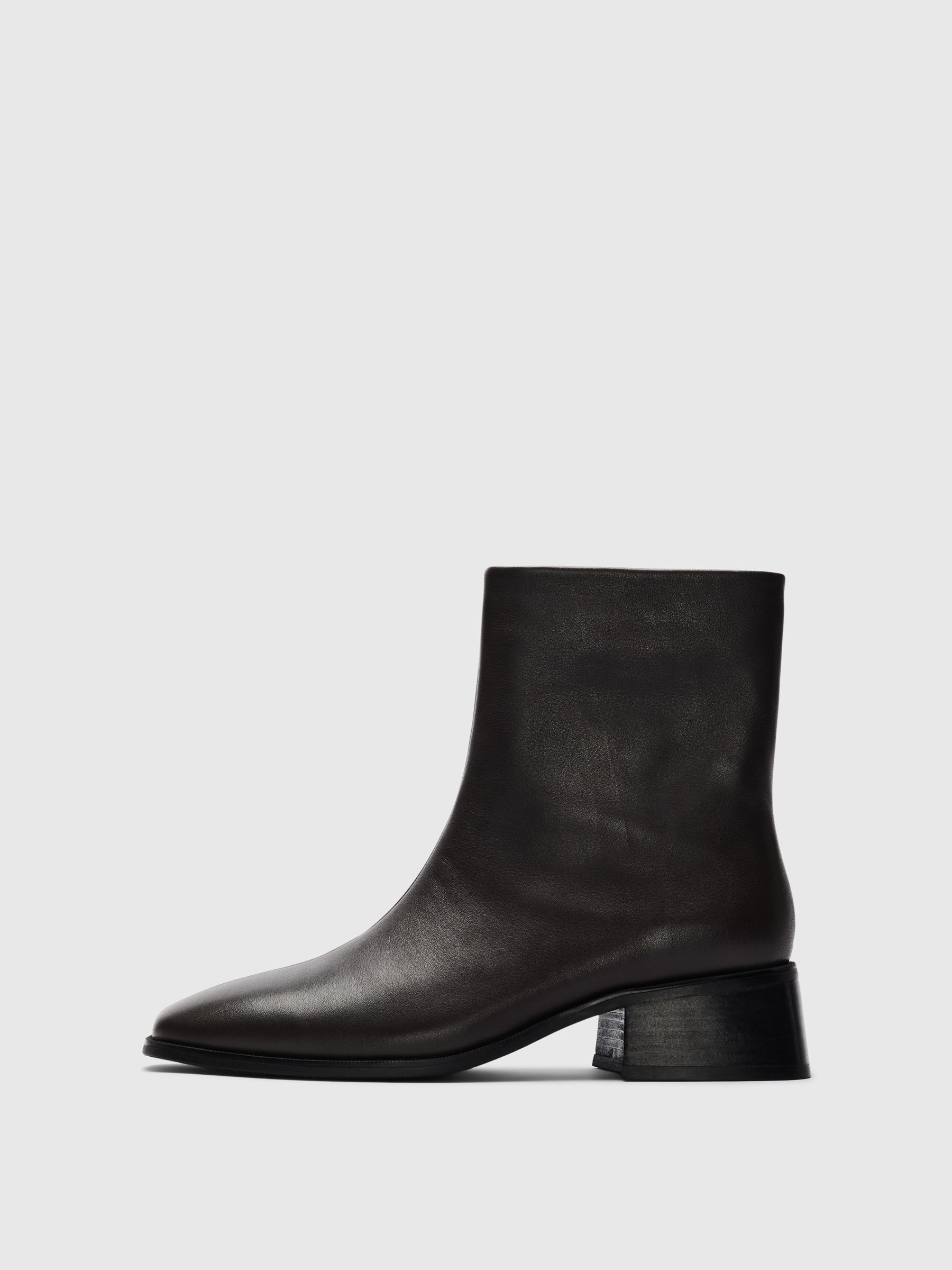LEATHER ANKLE BOOTS
