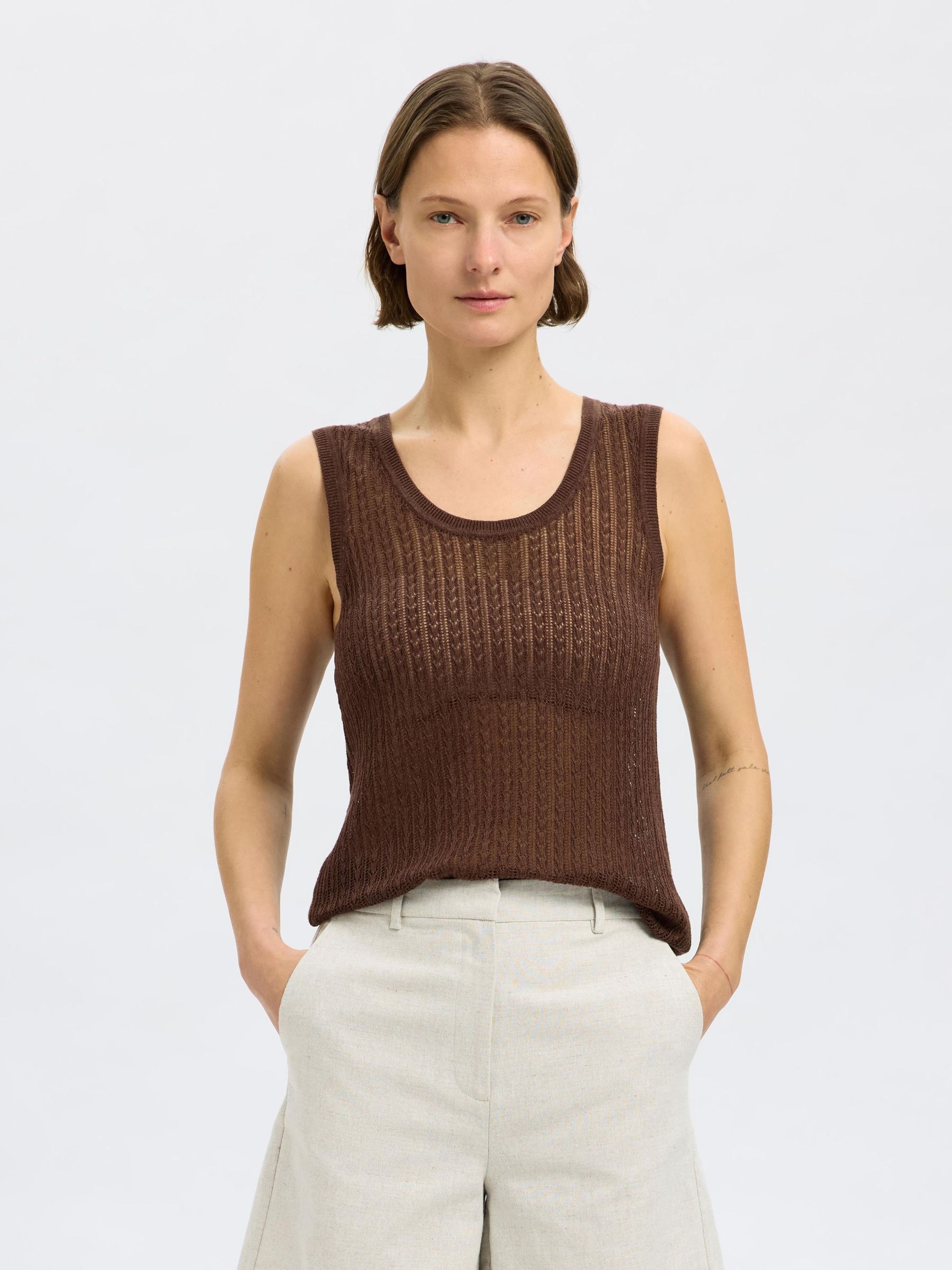 HEMP BLEND  KNITTED TOP
