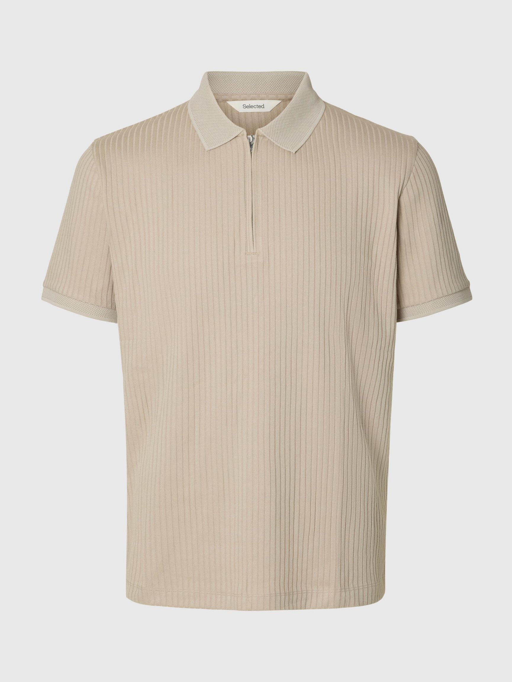 ZIPPED POLO SHIRT