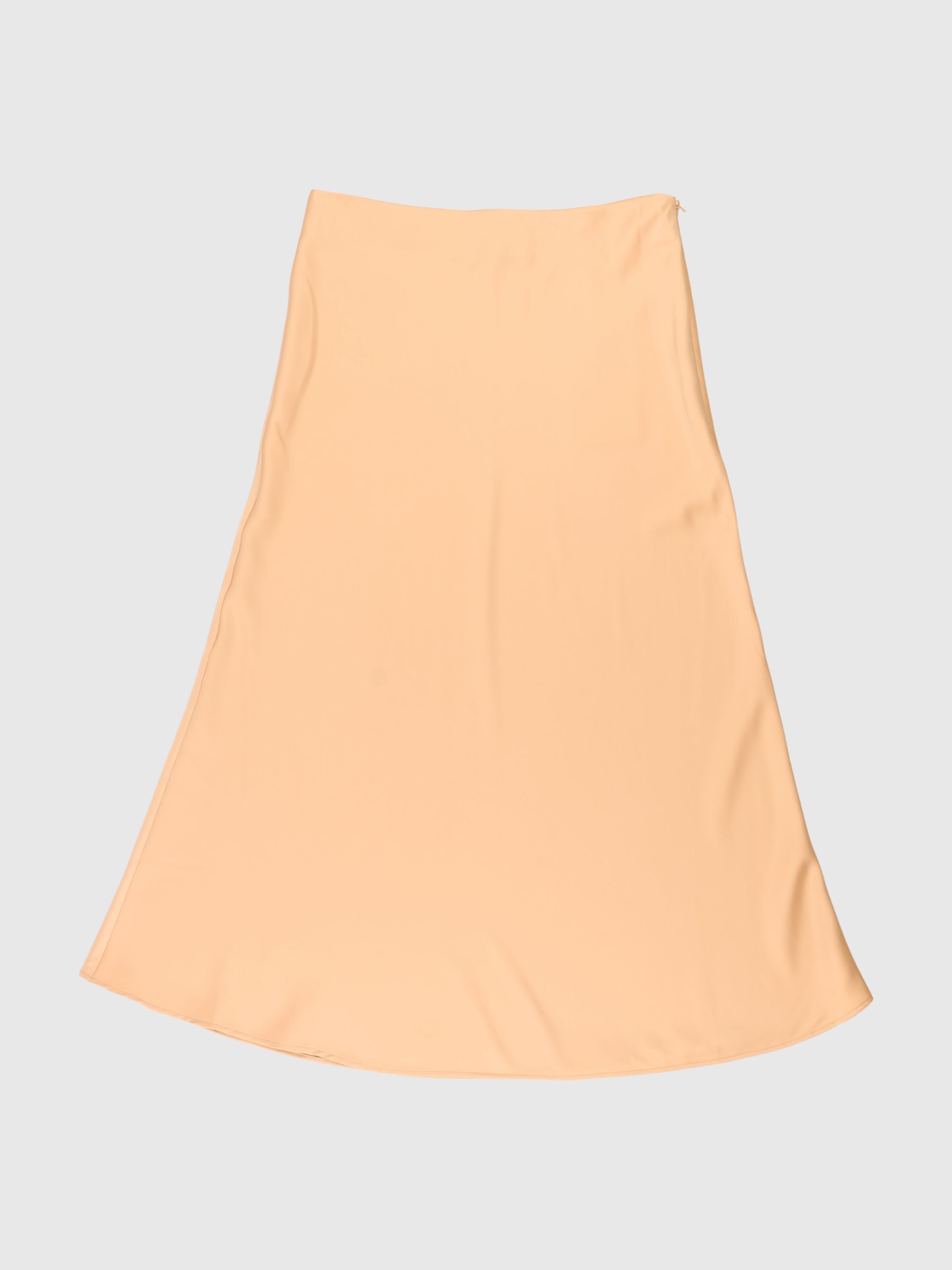 SATIN MIDI SKIRT