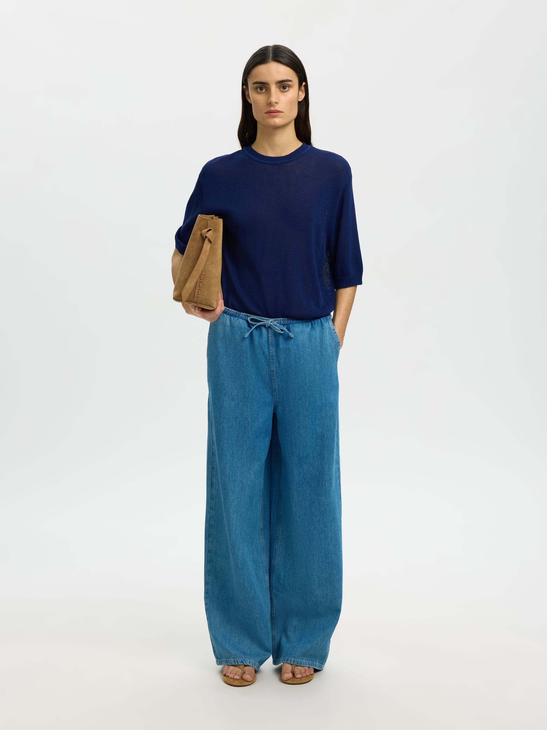 VISCOSE BLEND KNITTED TOP