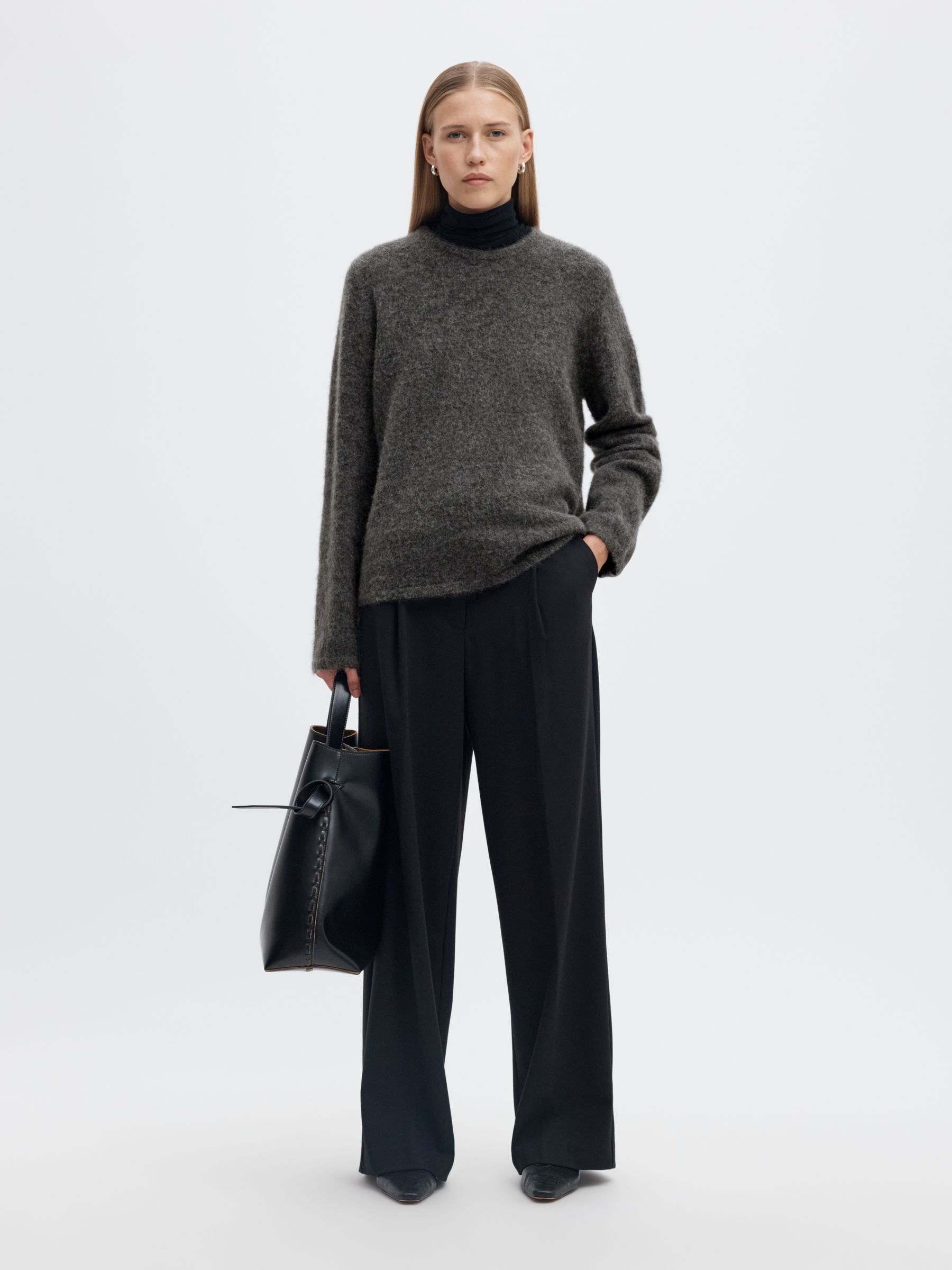 WOOL BLEND KNITTED JUMPER