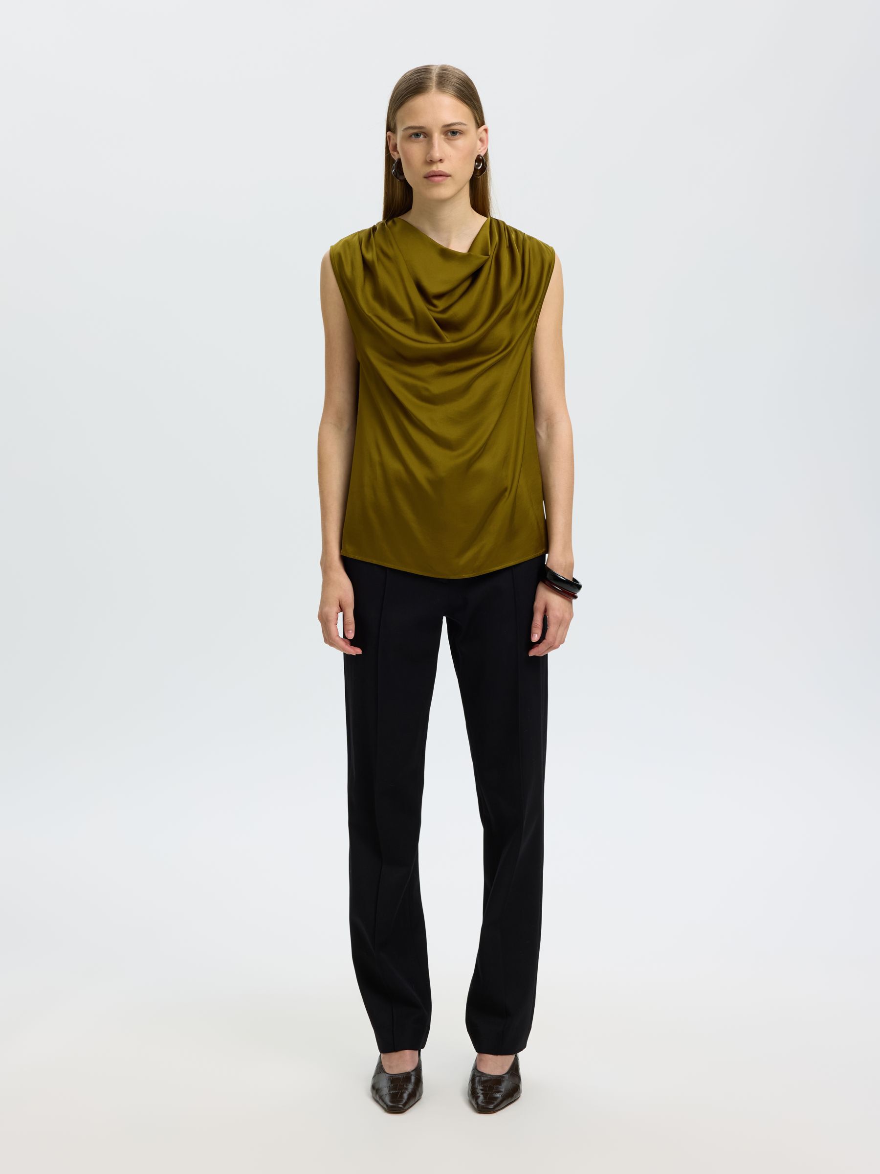 COWL NECK TOP
