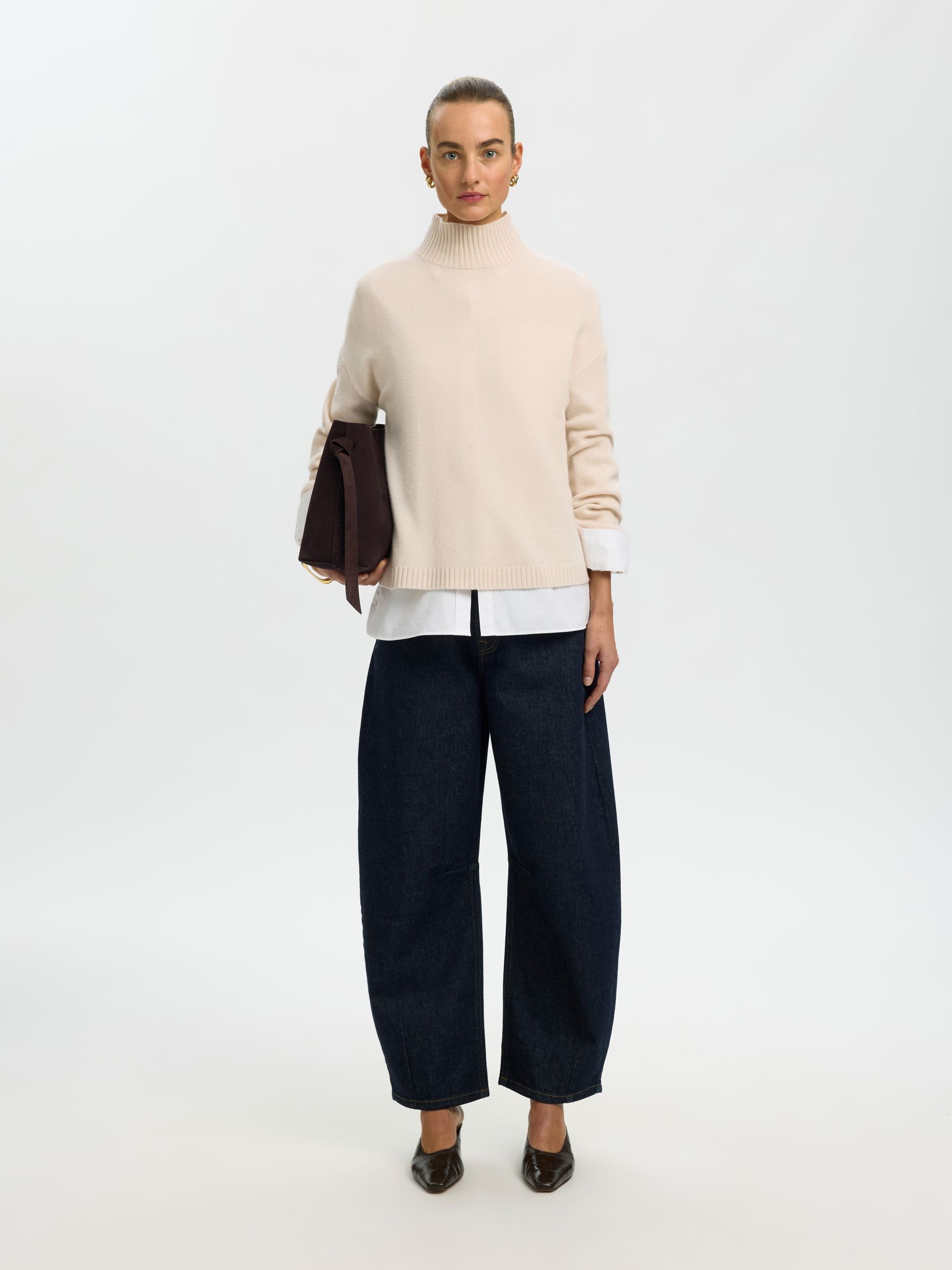 CASHMERE BLEND PULLOVER