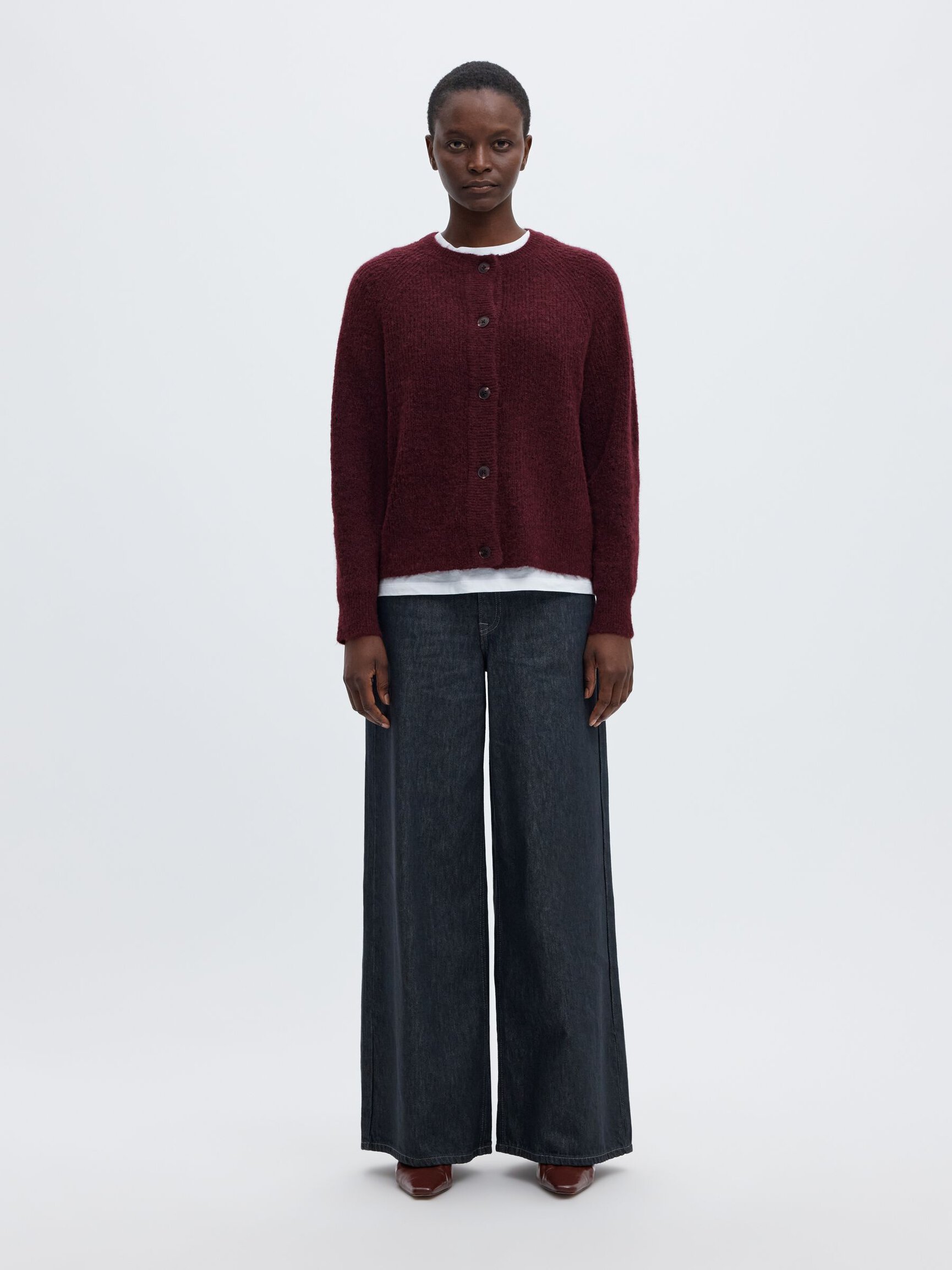 WOOL BLEND CARDIGAN