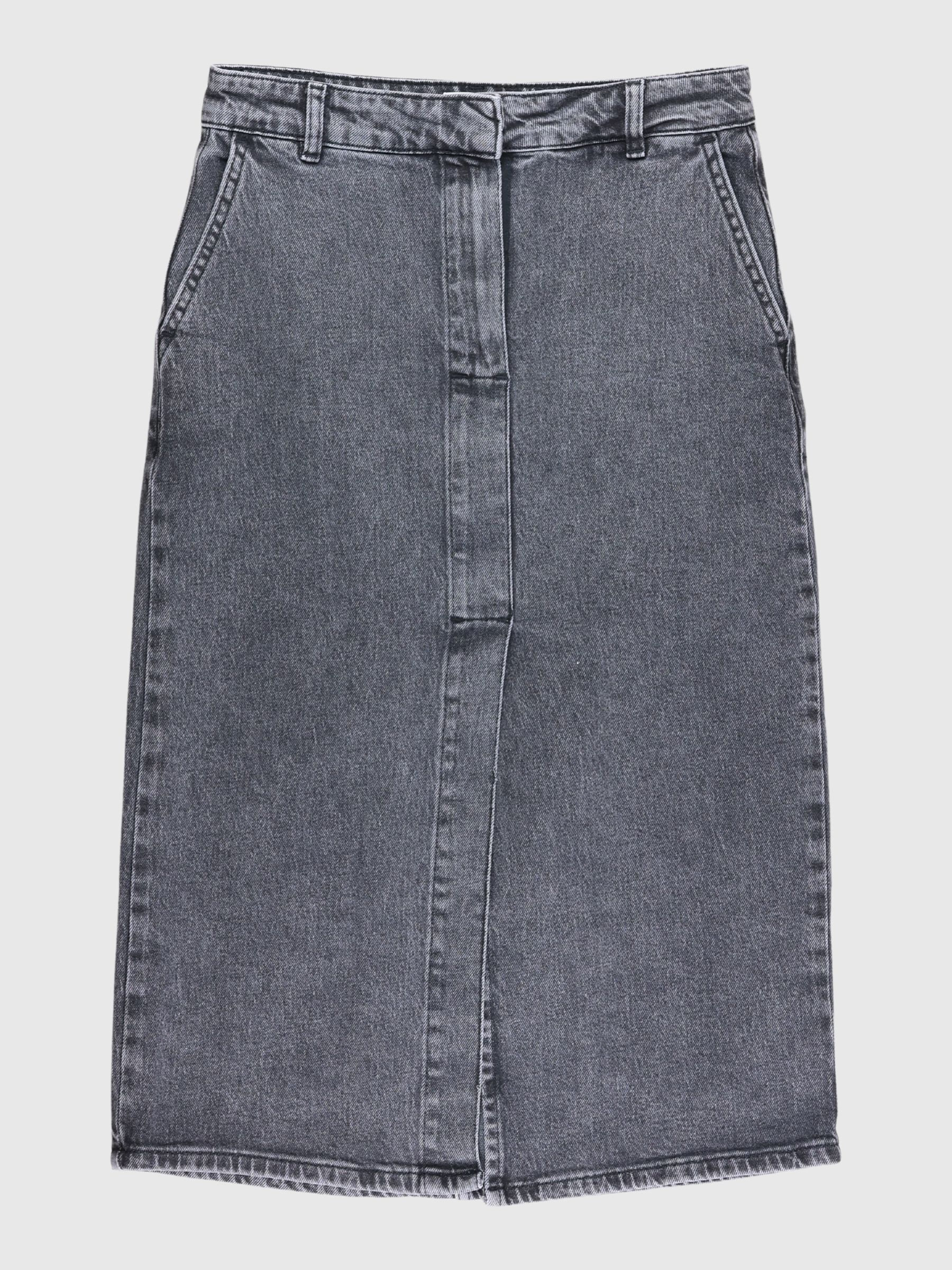 DENIM MIDINEDERDEL