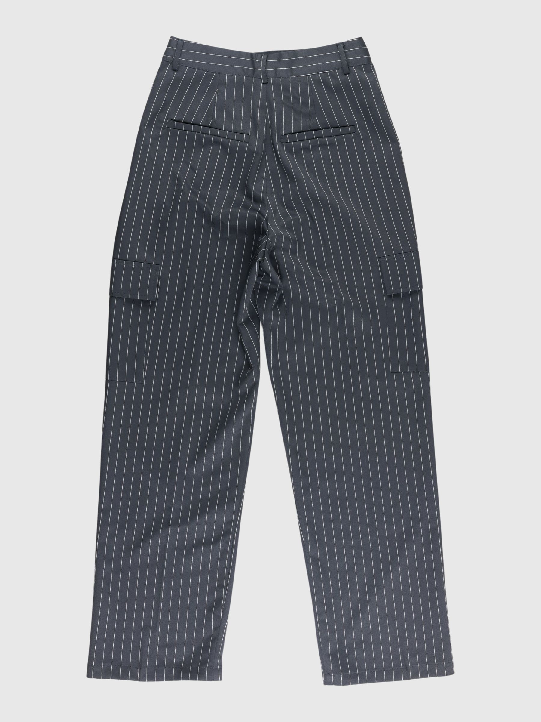 PINSTRIPE CARGO TROUSERS