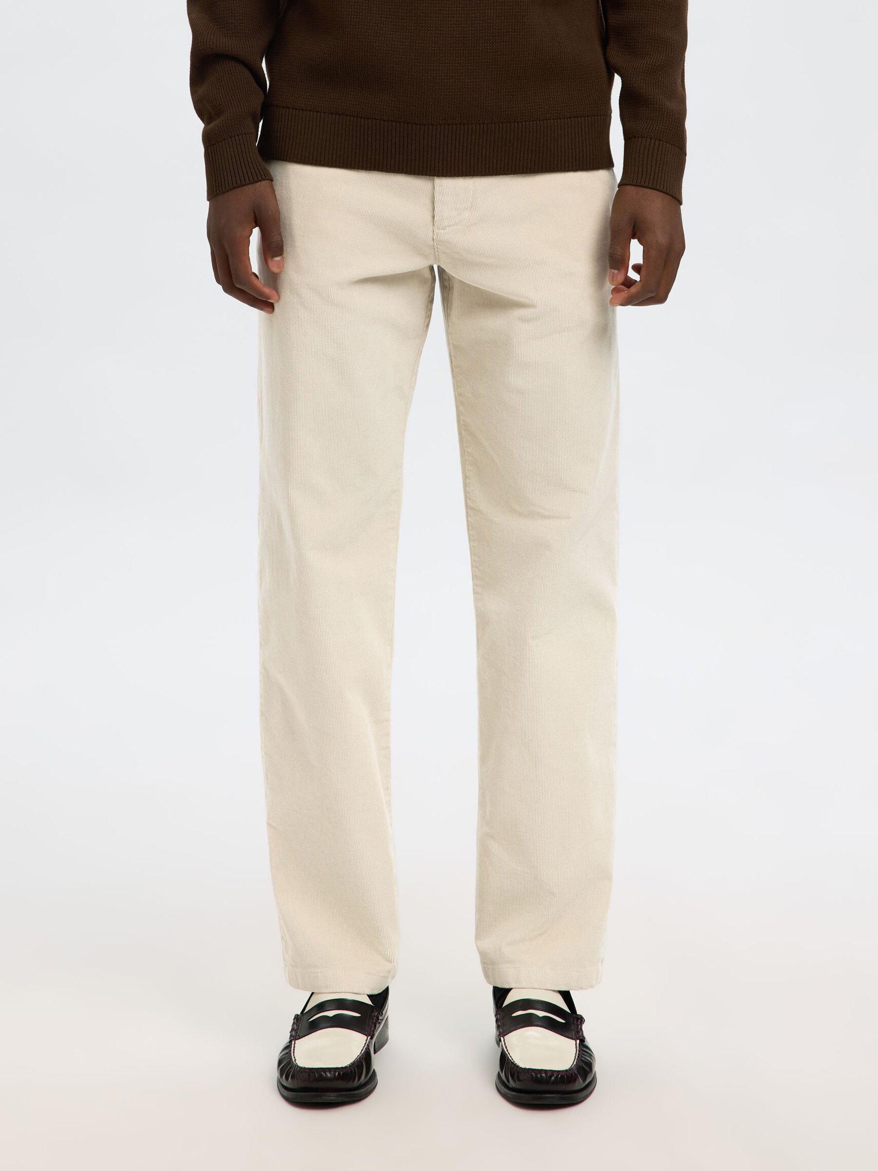 CORDUROY STRAIGHT-LEG TROUSERS
