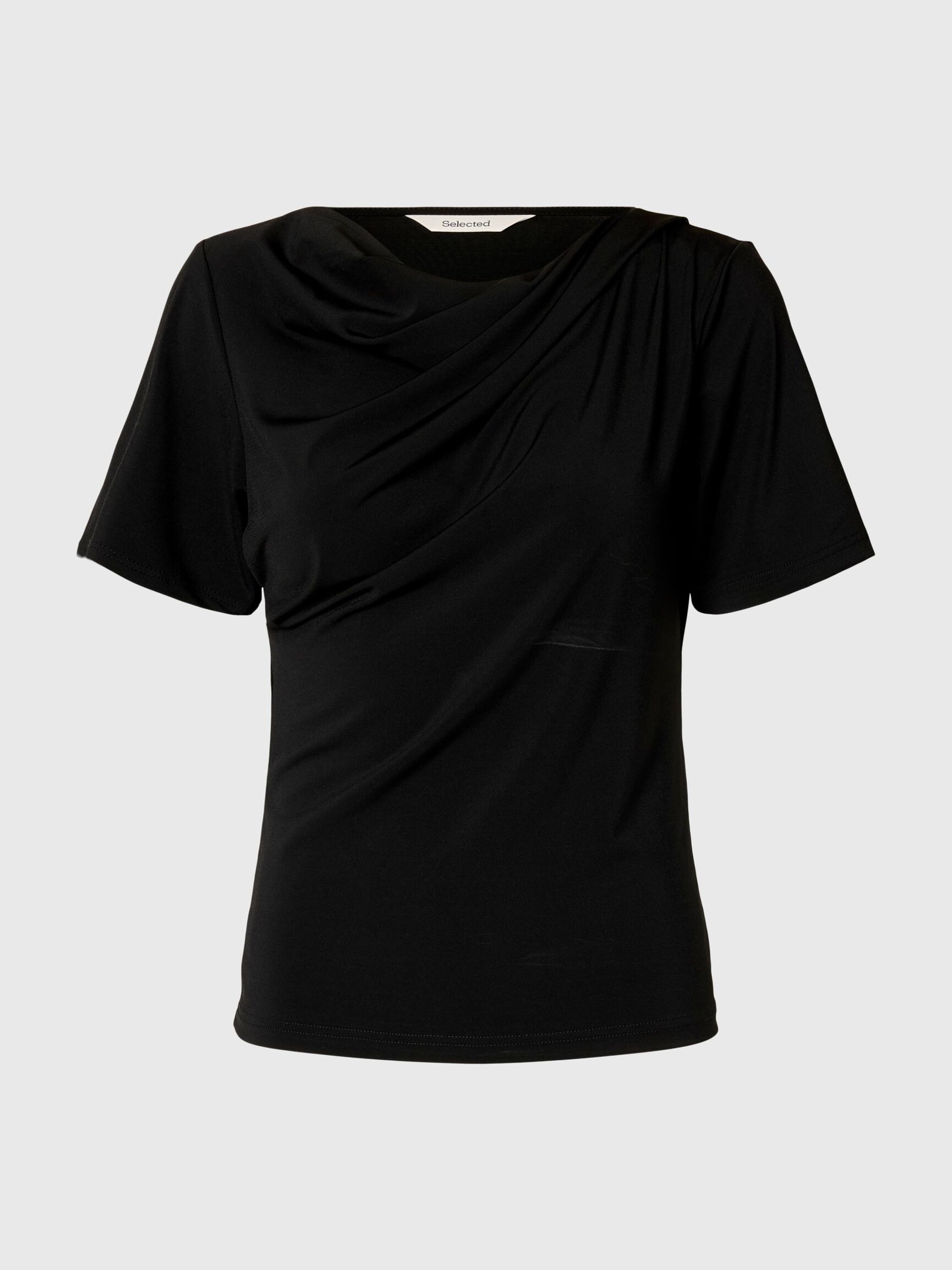 DRAPED SHORT-SLEEVED T-SHIRT