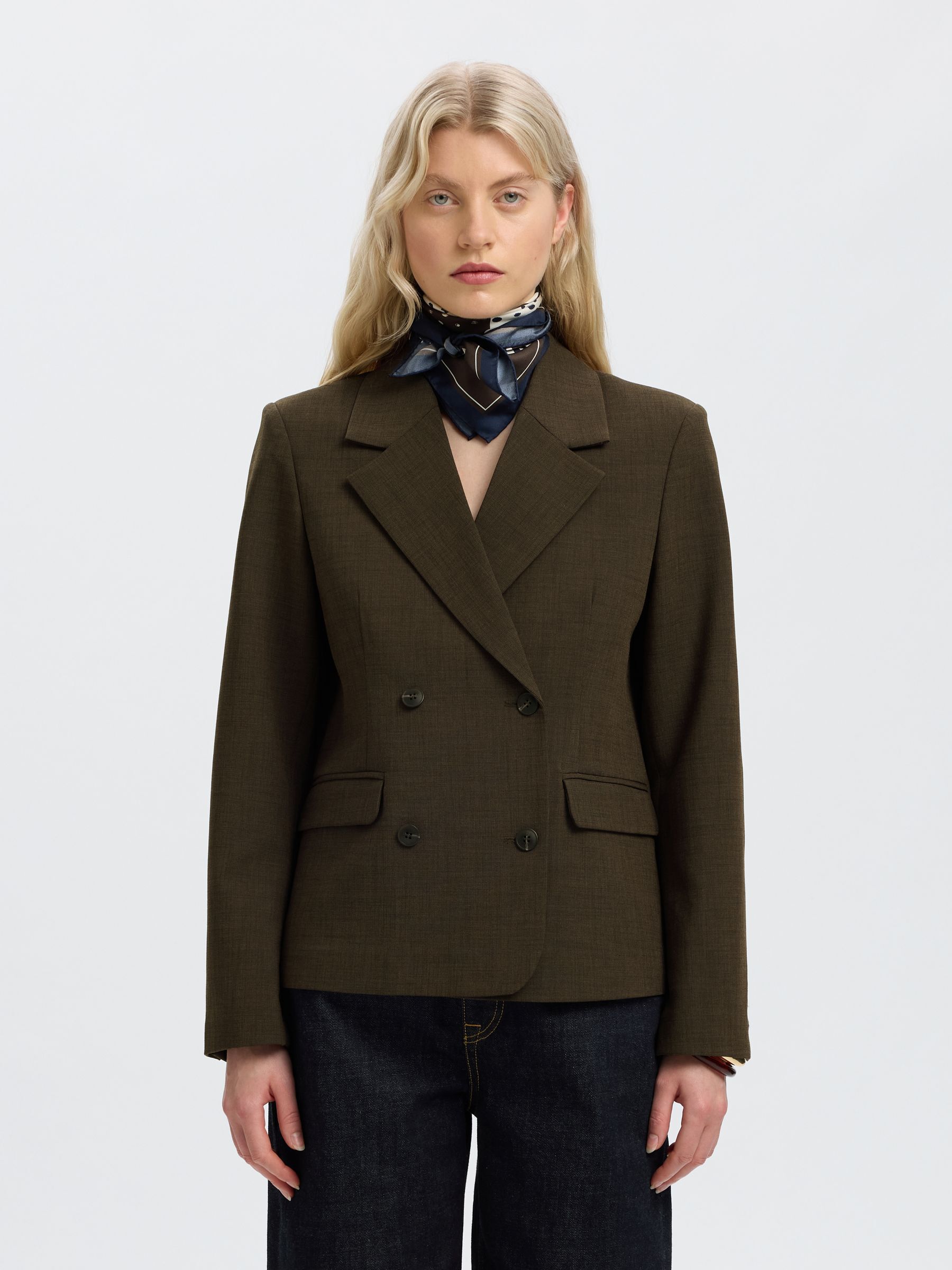 REGULAR FIT DOUBLE-BREASTED BLAZER