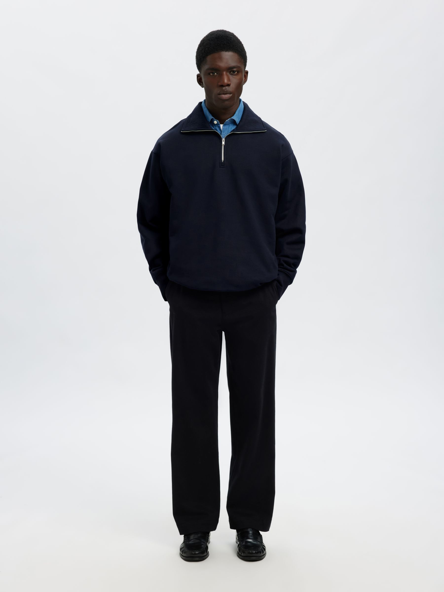 COTTON ZIPPED SWEATSHIRT