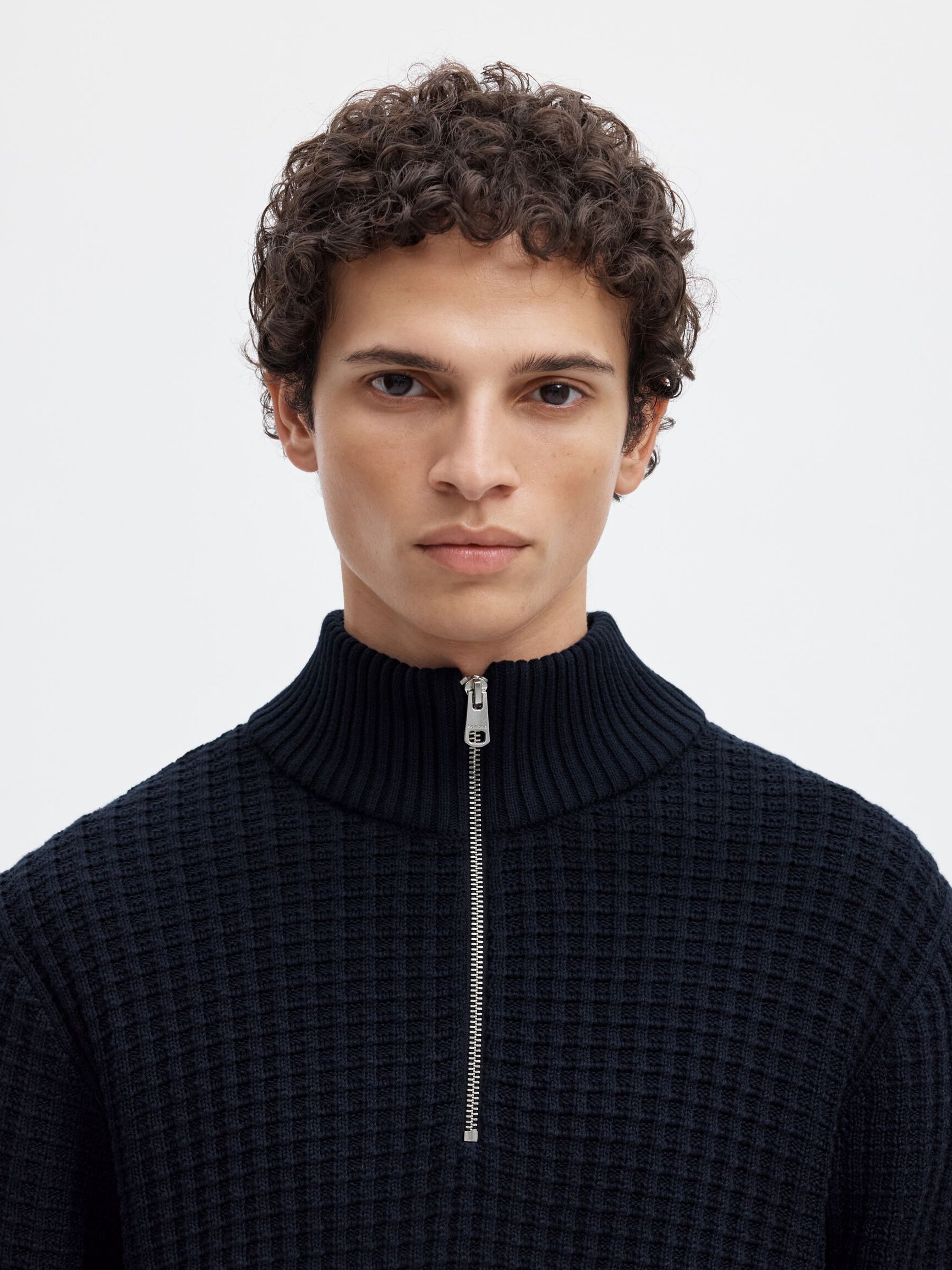 ORGANIC COTTON HALF-ZIP JUMPER