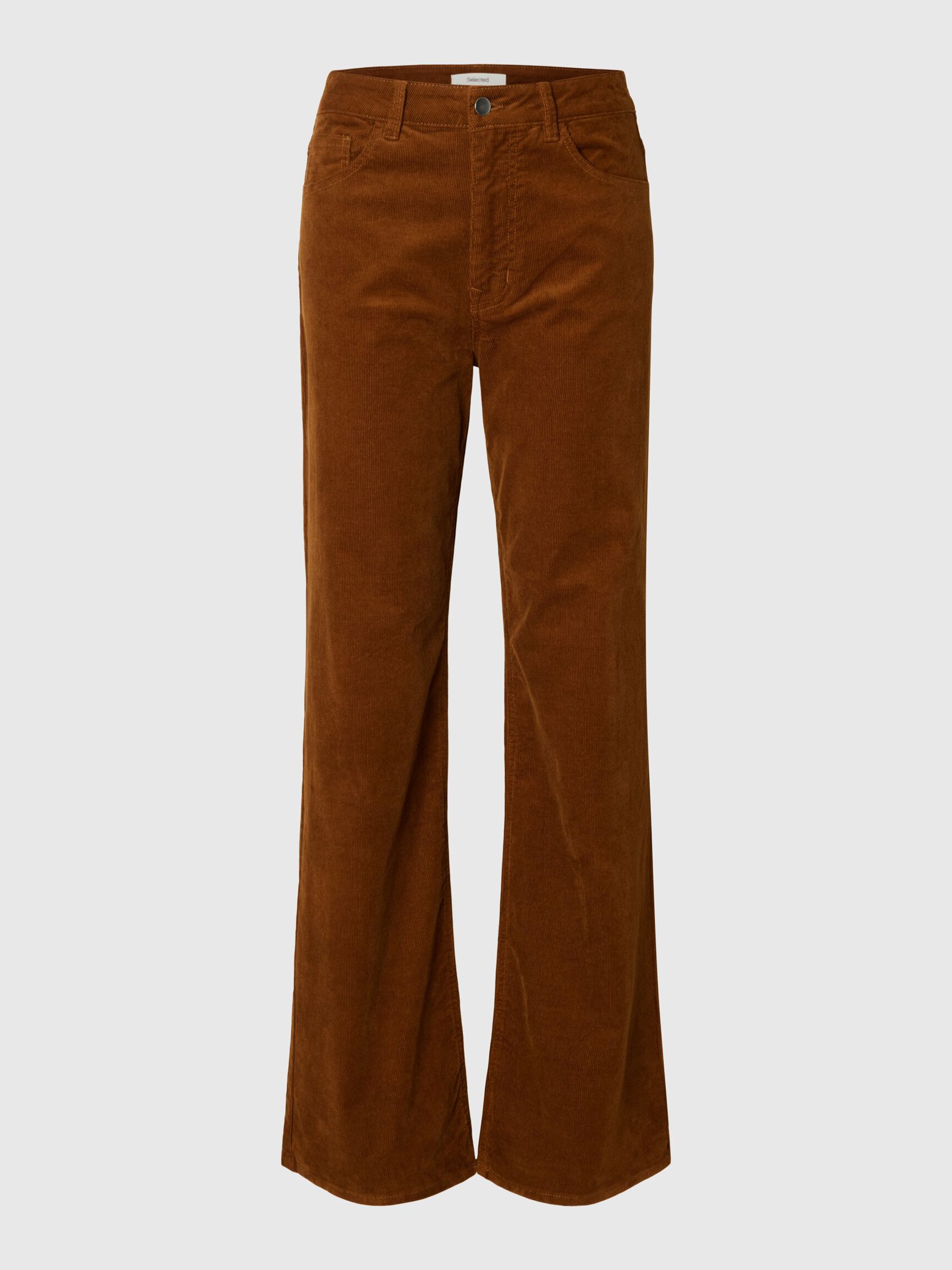 WIDE FIT CORDUROY TROUSERS