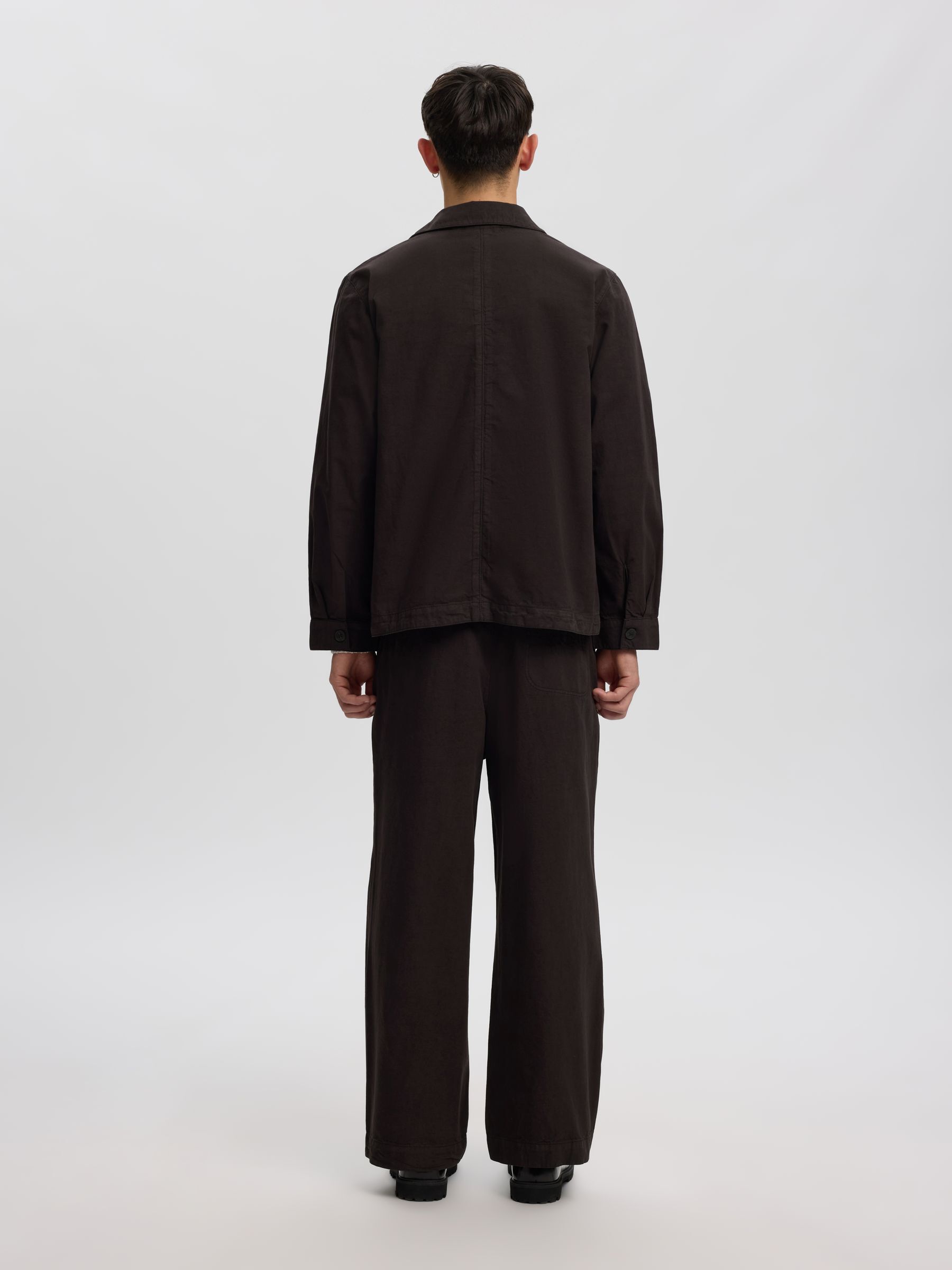 PLEATED LOOSE-FIT TROUSERS
