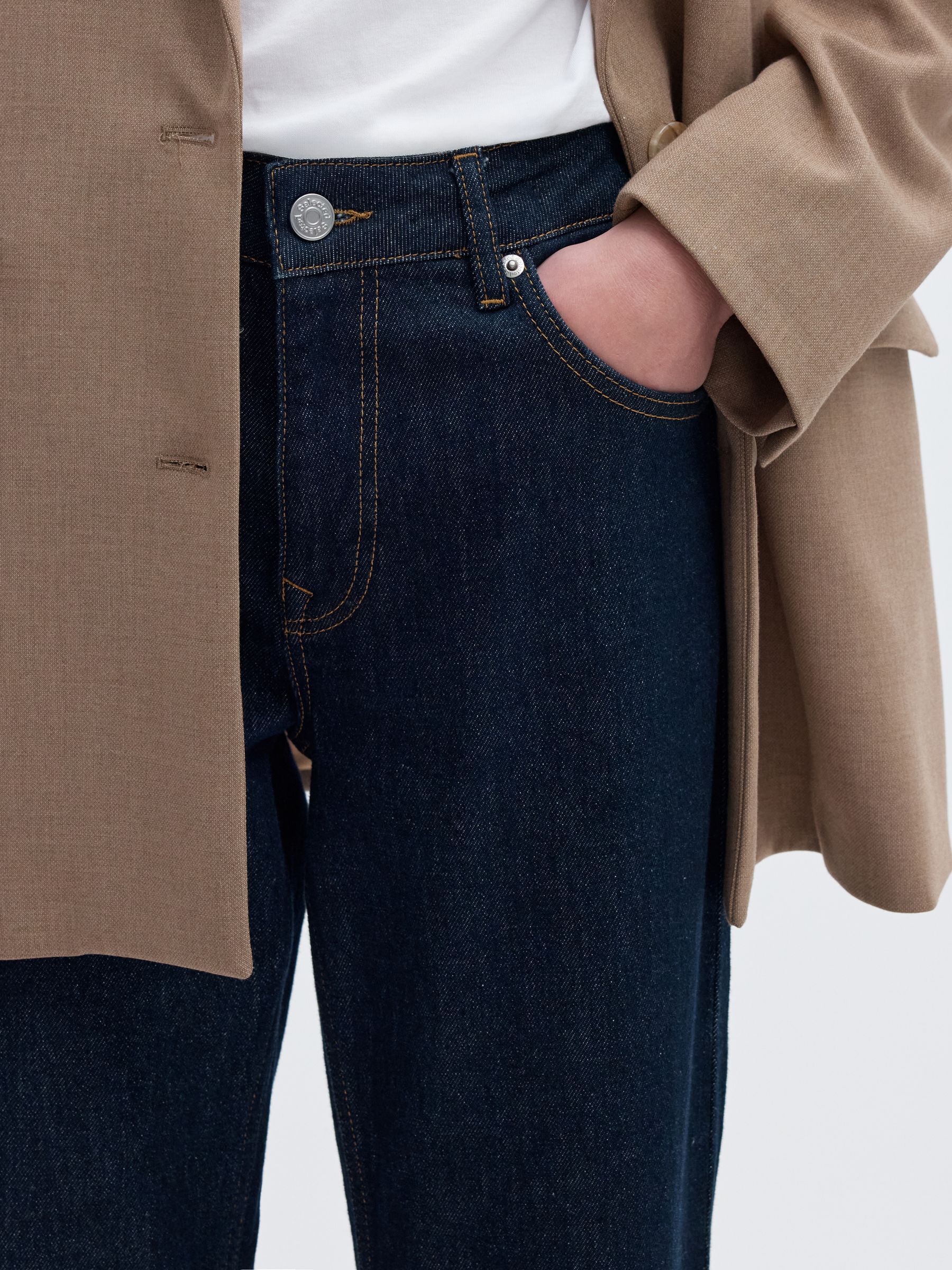 TAILLE MI-HAUTE JEAN DROIT