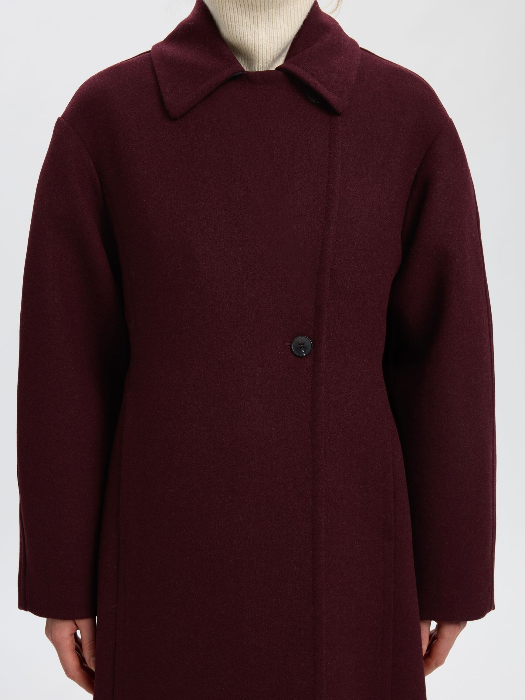 WOOL BLEND LONG COAT