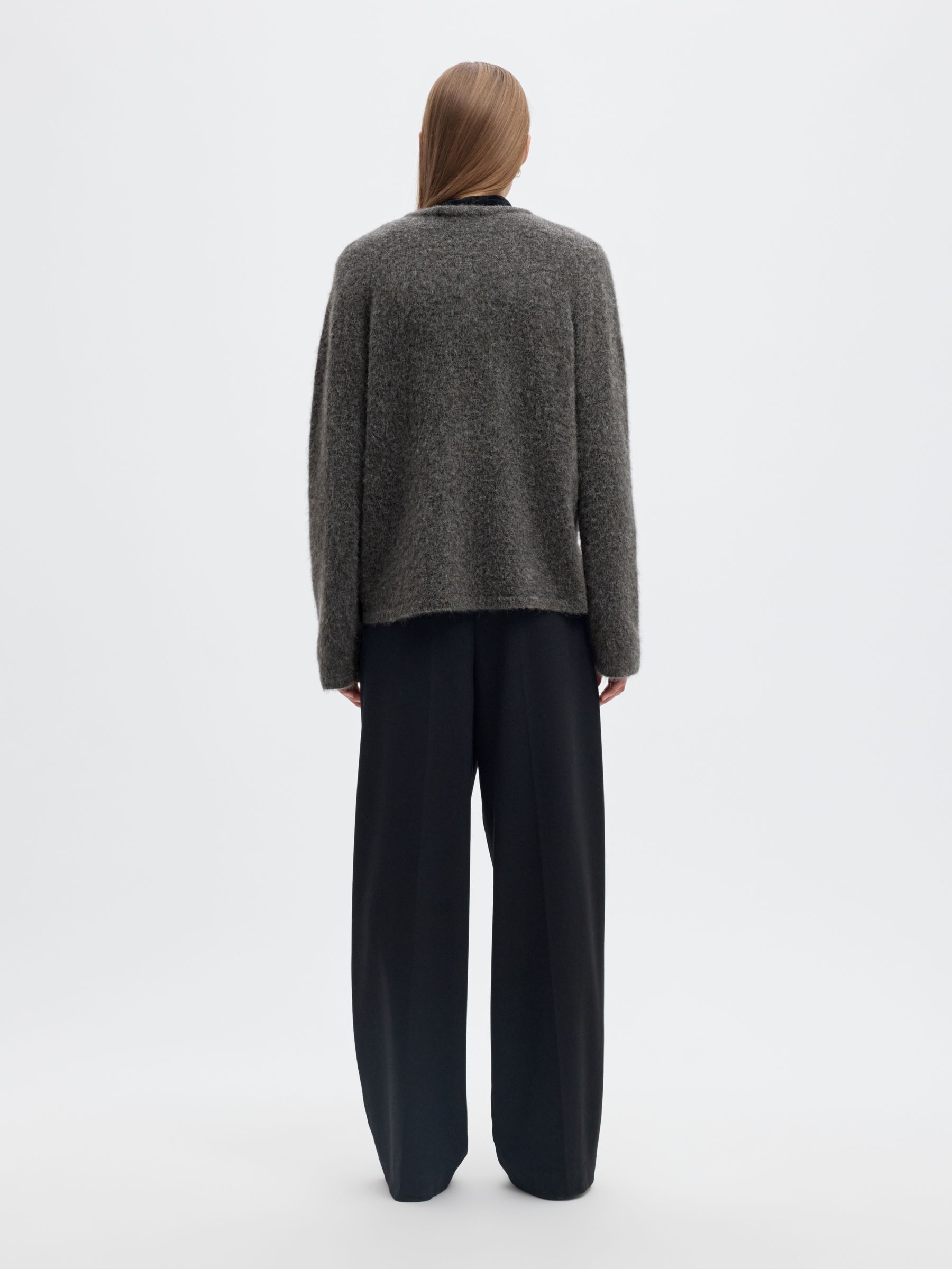 WOOL BLEND KNITTED JUMPER