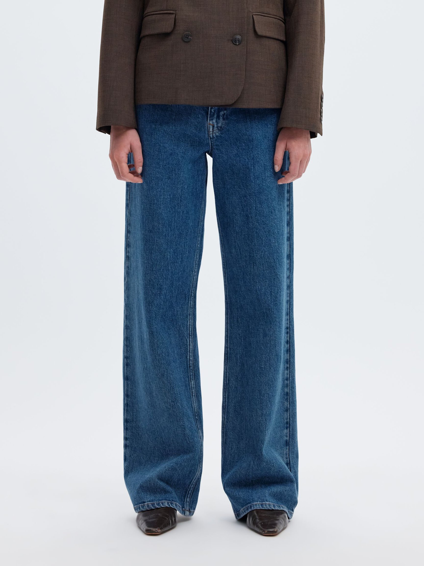 HIGH WAISTED WIDE LEG JEANS