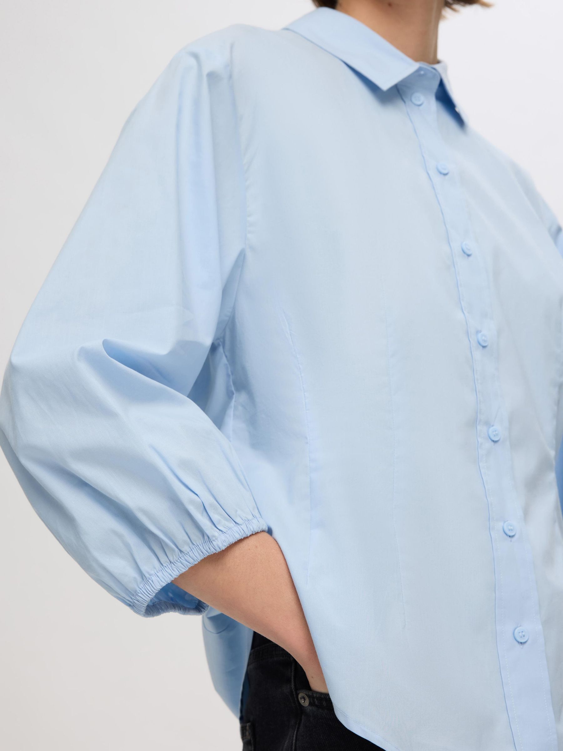 COTTON 3/4 SLEEVED SHIRT